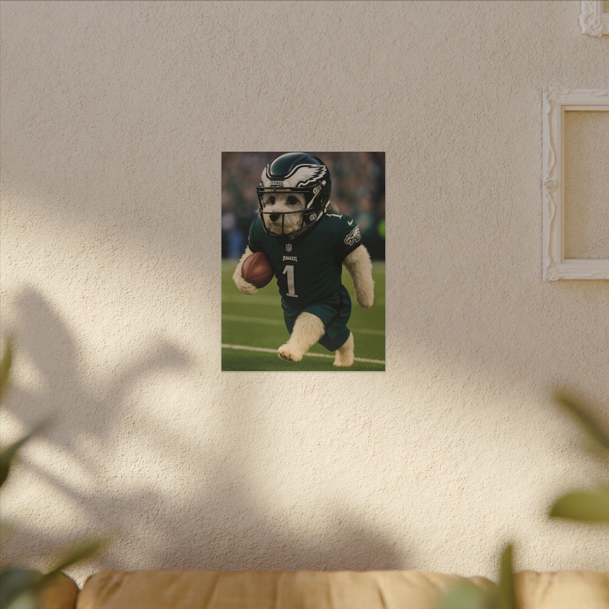 Furry Football Hero-Fantasy Dog Portraits - Fantasy Dog Portraits