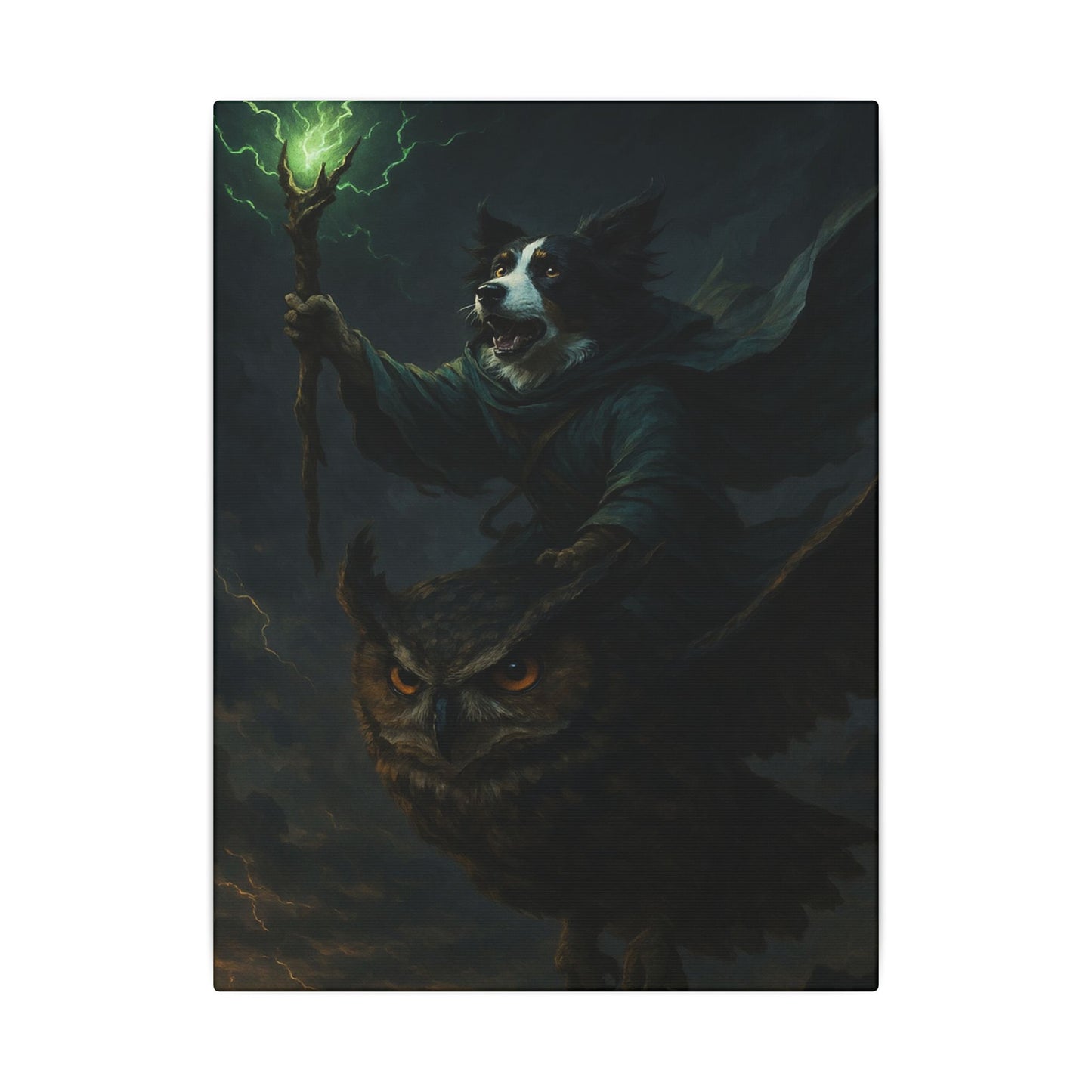 Magical Guardians of the Storm-Fantasy Dog Portraits - Fantasy Dog Portraits