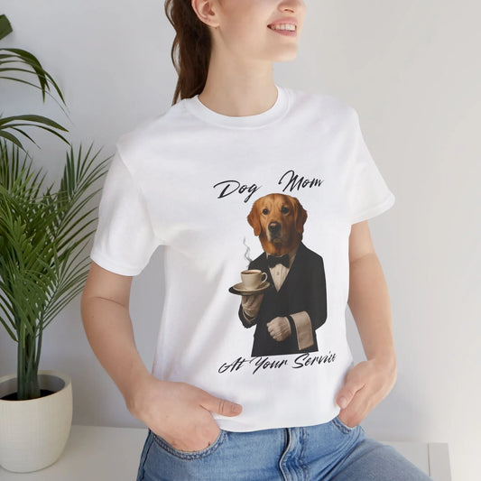 Dog Mom Unisex Jersey Tee - Funny Pet Lover Gift, Casual Wear, Animal T-Shirt, Cute Dog Apparel, Animal Lover Shirt