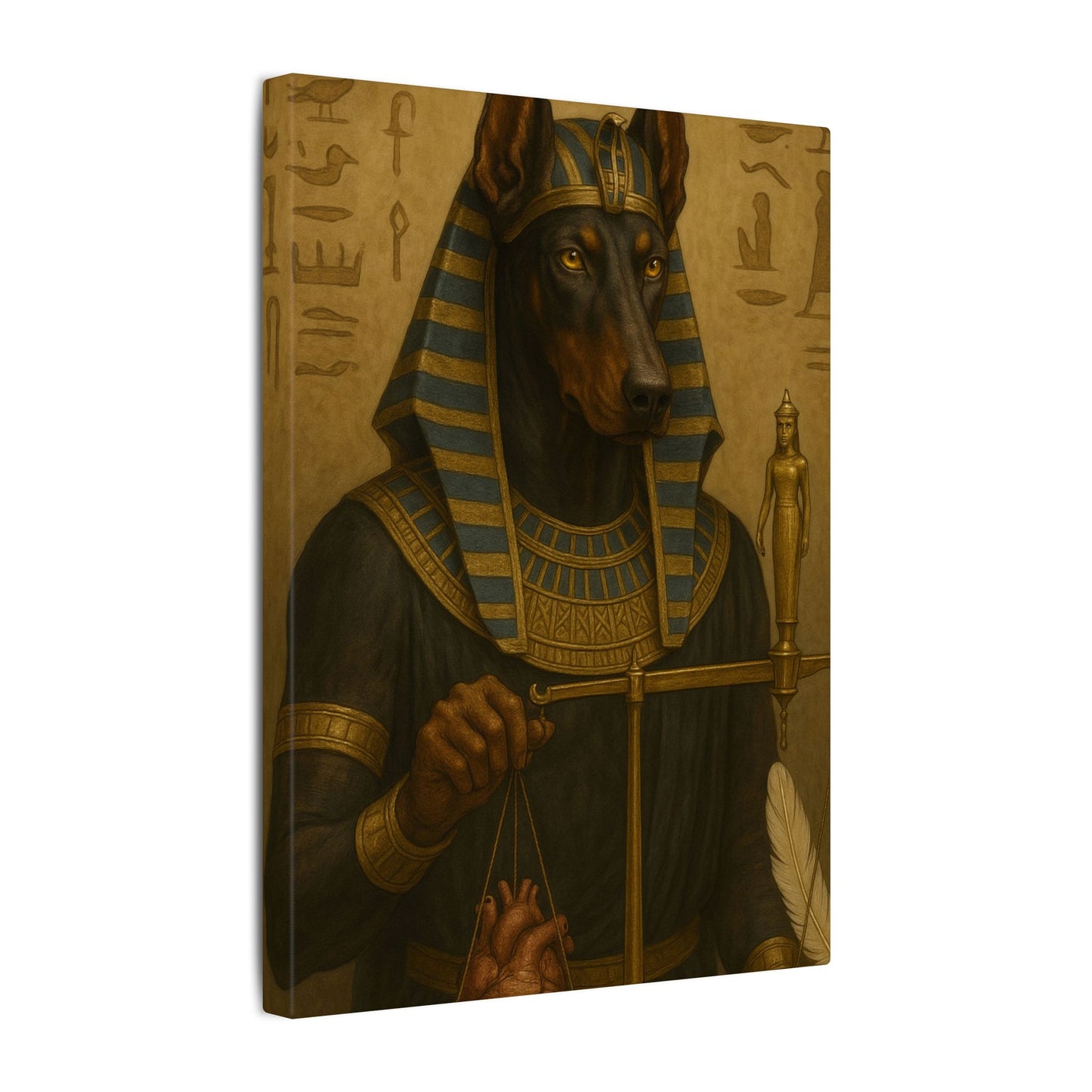 Anubis: Scales of Eternal Judgment-Fantasy Dog Portraits - Fantasy Dog Portraits