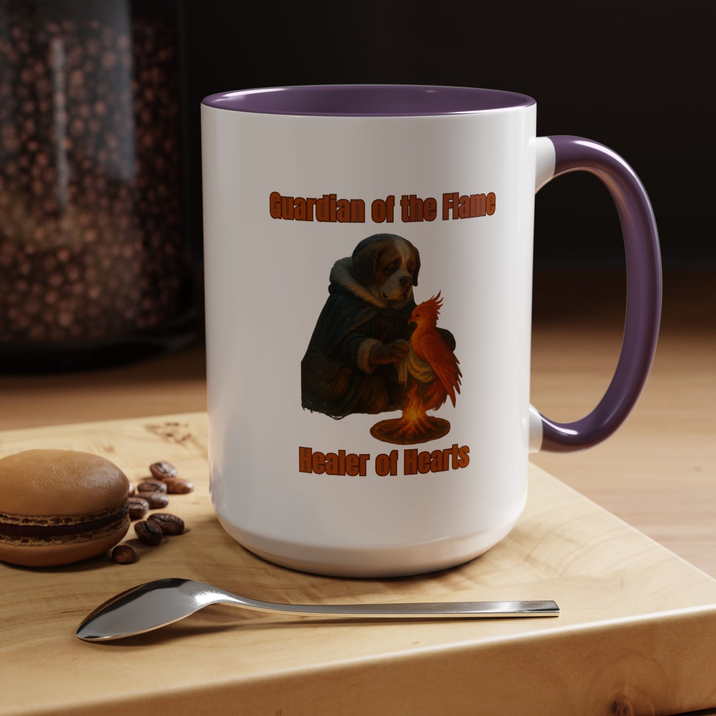 Mug - Dog dressed as an ancient Healer Coffee Mug (11, 15oz) - Fantasy Dog Portraits