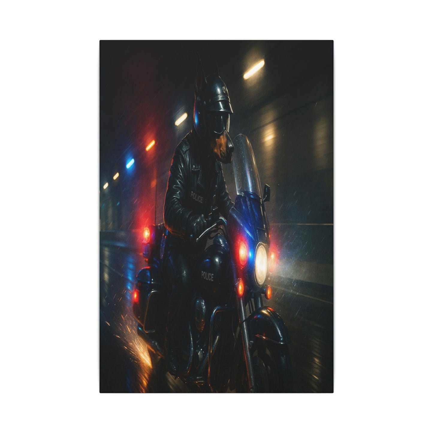 Nightwatch Patrol
Urban Sentinel
Wet Streets-Fantasy Dog Portraits - Fantasy Dog Portraits