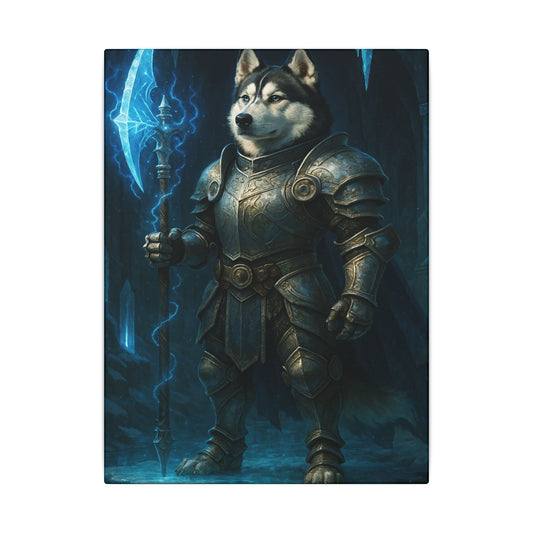 Frozen Warrior-Fantasy Dog Portraits - Fantasy Dog Portraits