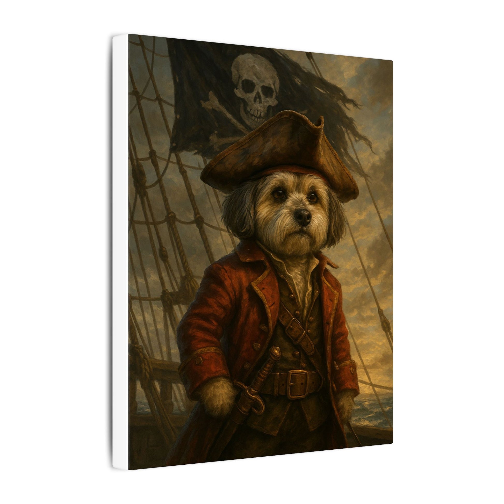 Scruffy Jack's Seafaring Adventure-Fantasy Dog Portraits - Fantasy Dog Portraits