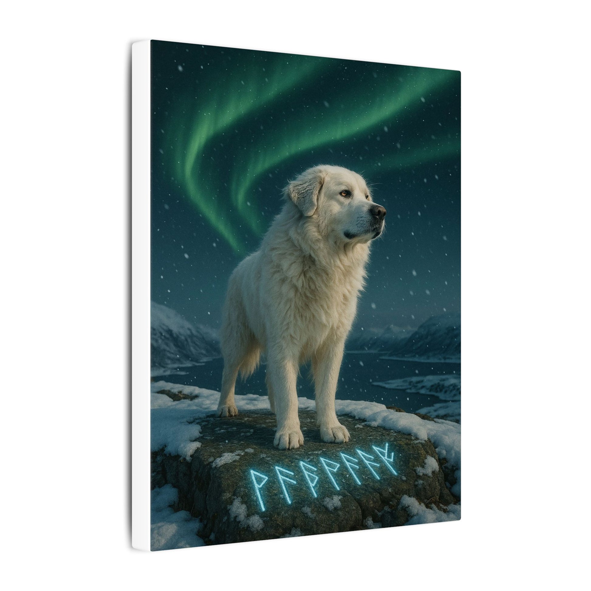 Guardian of the Aurora-Fantasy Dog Portraits - Fantasy Dog Portraits