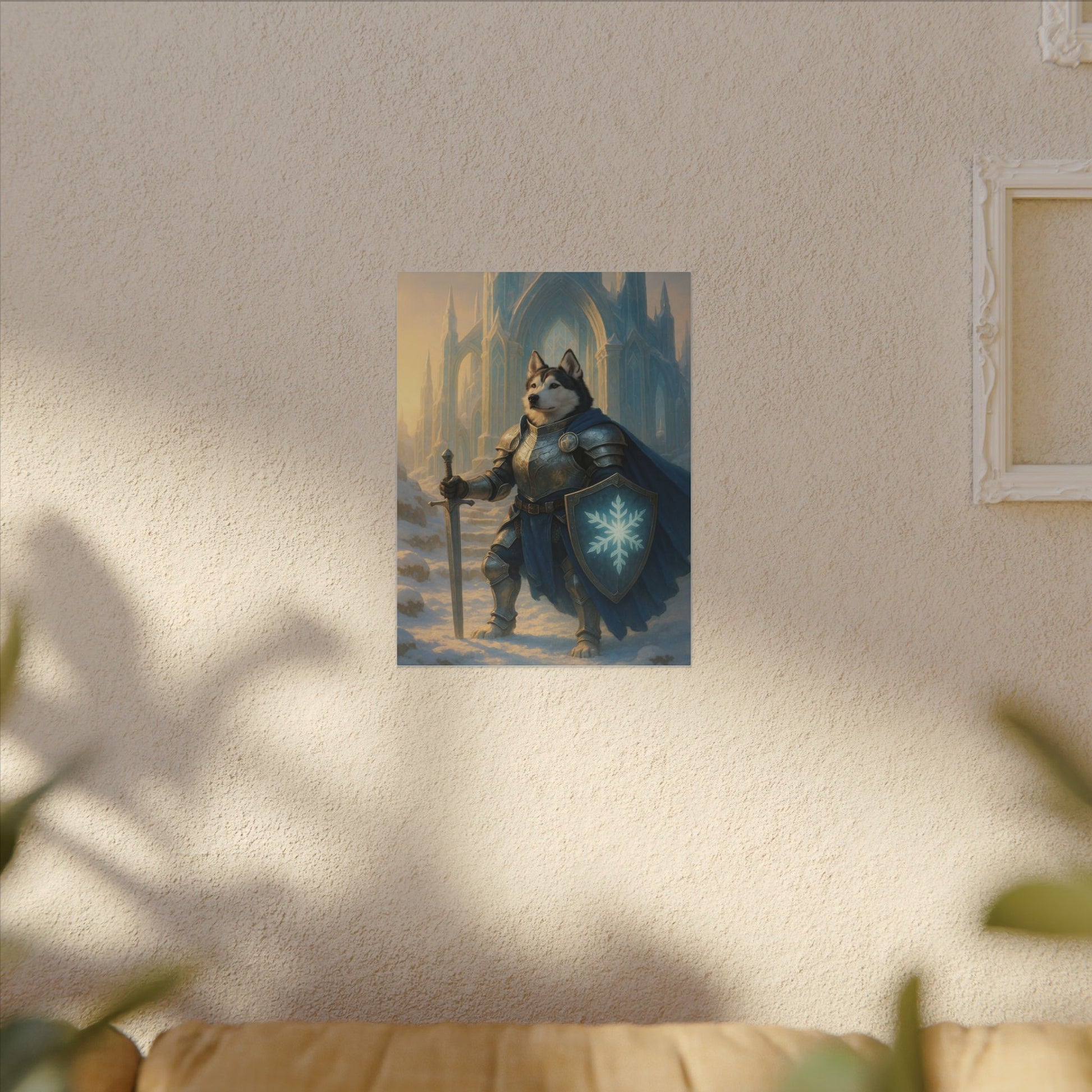 Winter's Guardian-Fantasy Dog Portraits - Fantasy Dog Portraits