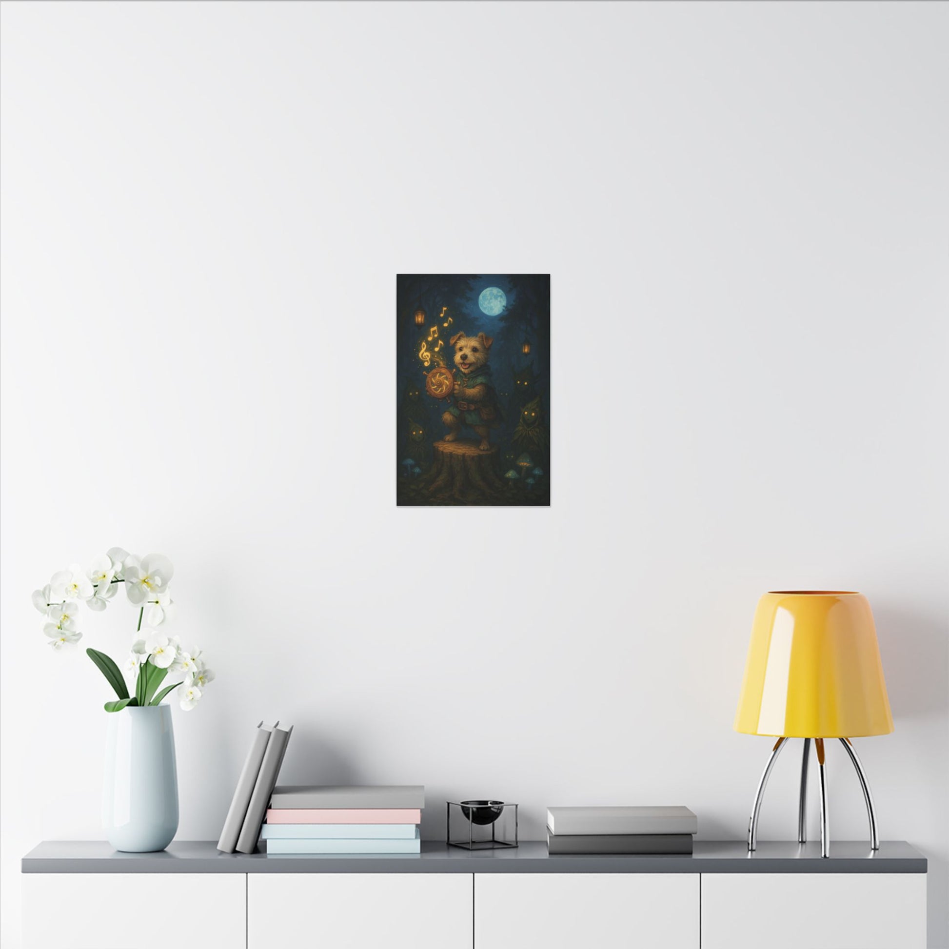 Moonlit Maestro-Fantasy Dog Portraits - Fantasy Dog Portraits