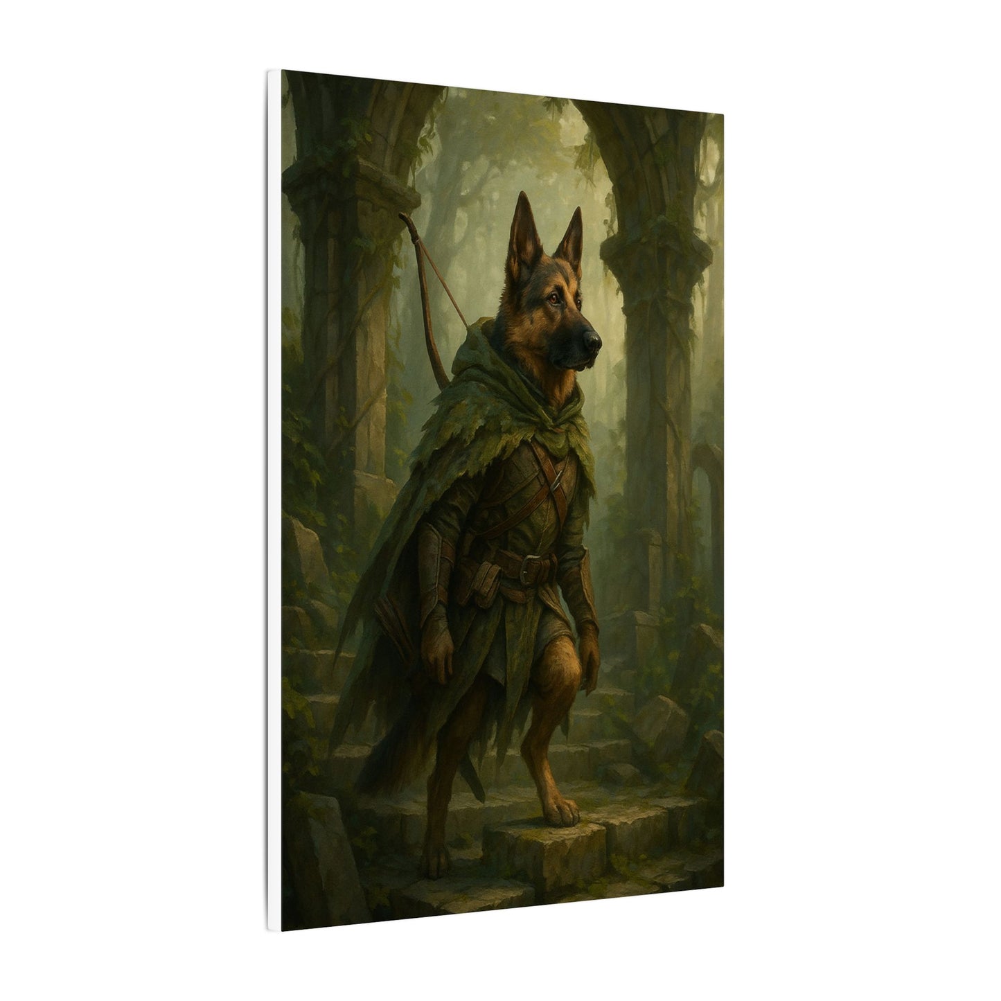 Guardian of the Misty Woods-Fantasy Dog Portraits - Fantasy Dog Portraits