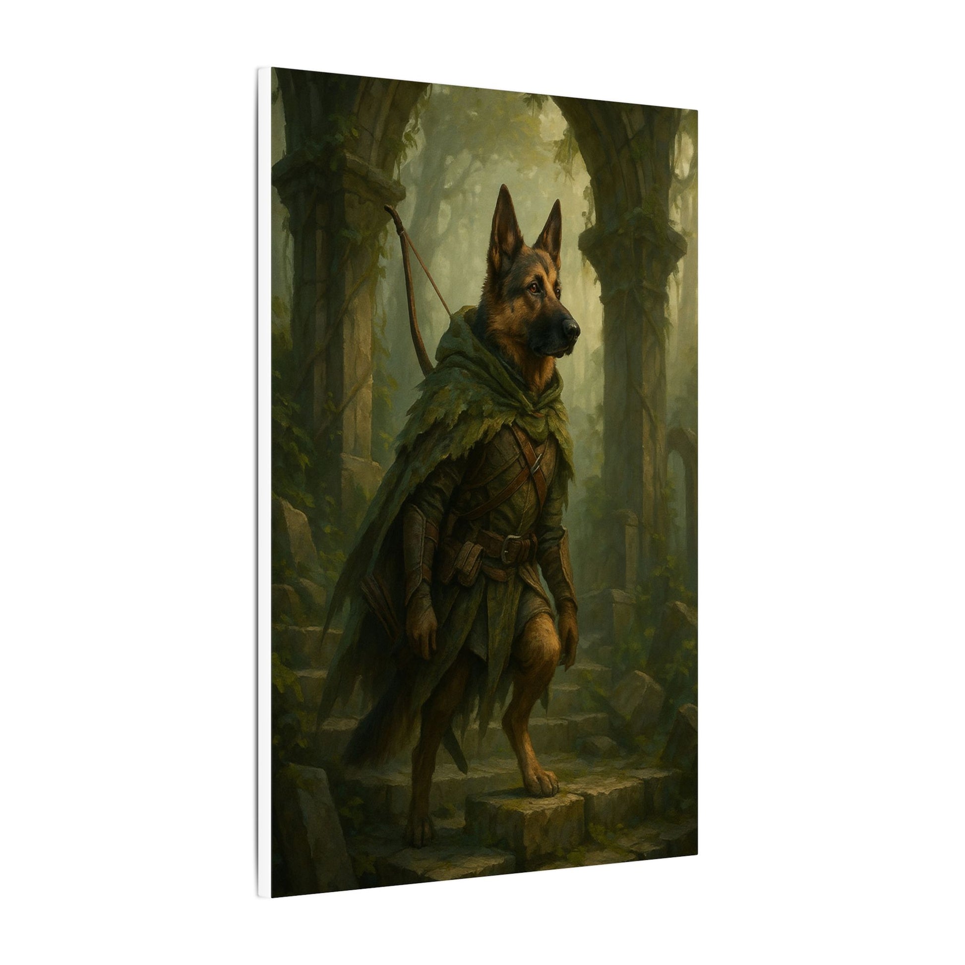 Guardian of the Misty Woods-Fantasy Dog Portraits - Fantasy Dog Portraits