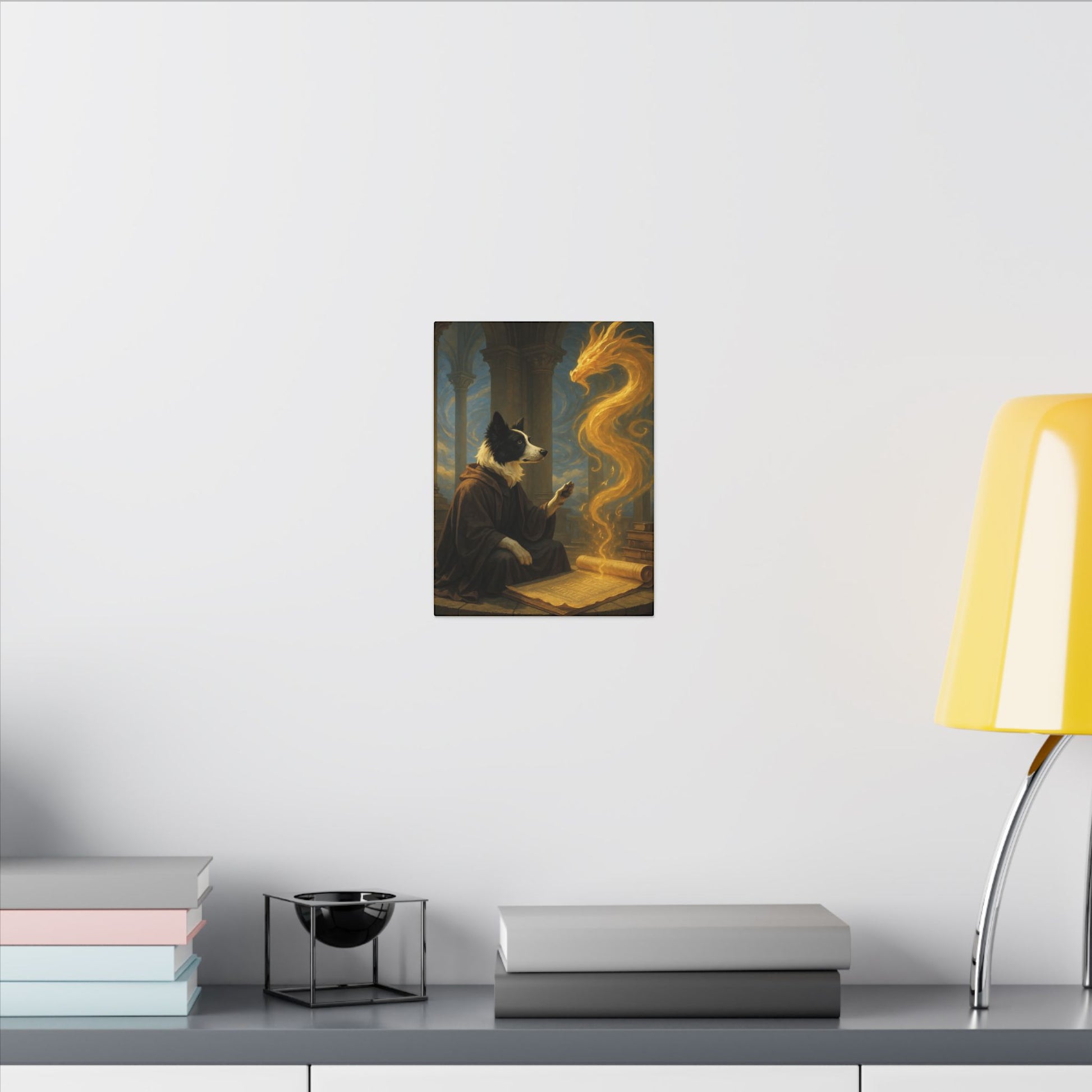 Wisdom of the Golden Dragon-Fantasy Dog Portraits - Fantasy Dog Portraits