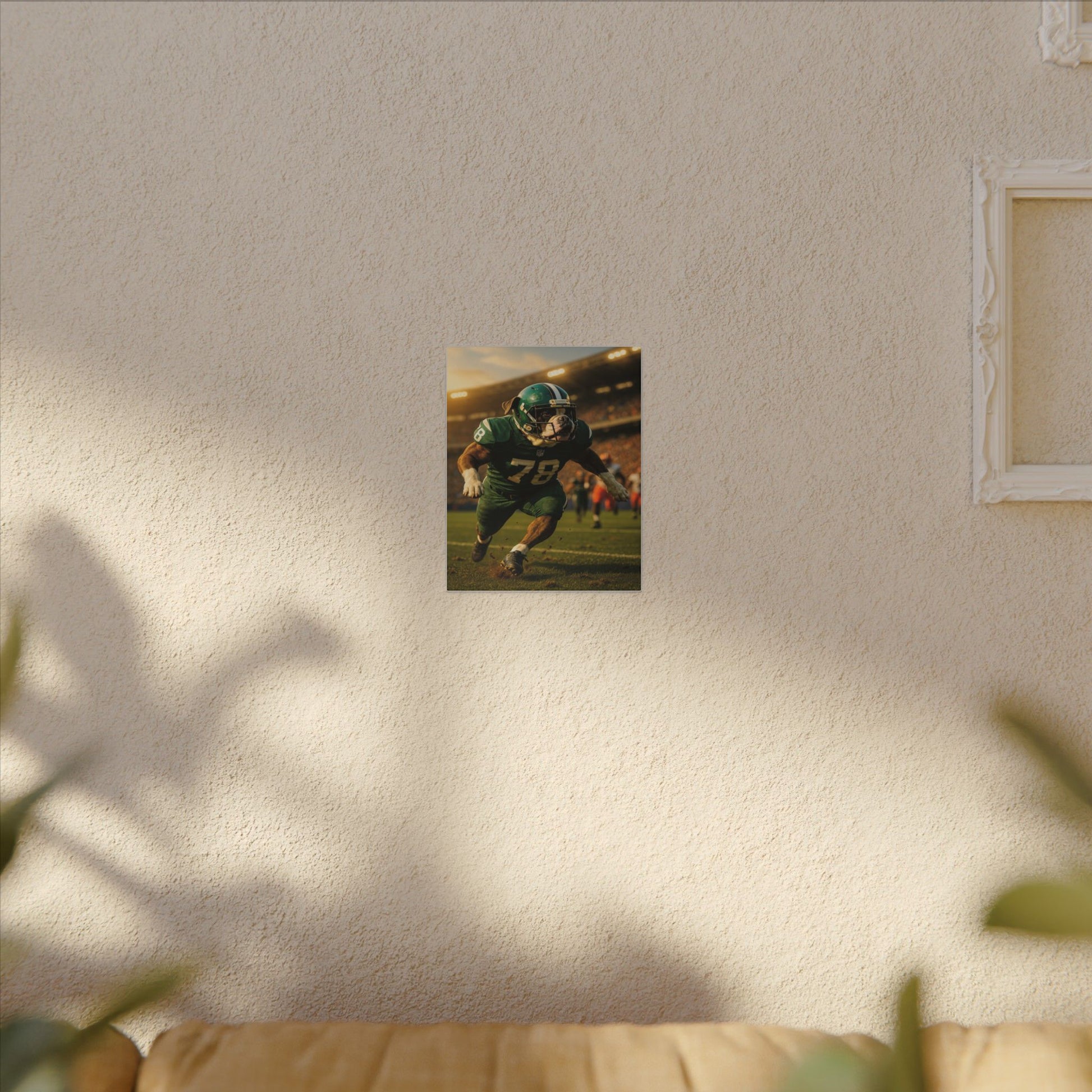 Touchdown Bulldog-Fantasy Dog Portraits - Fantasy Dog Portraits