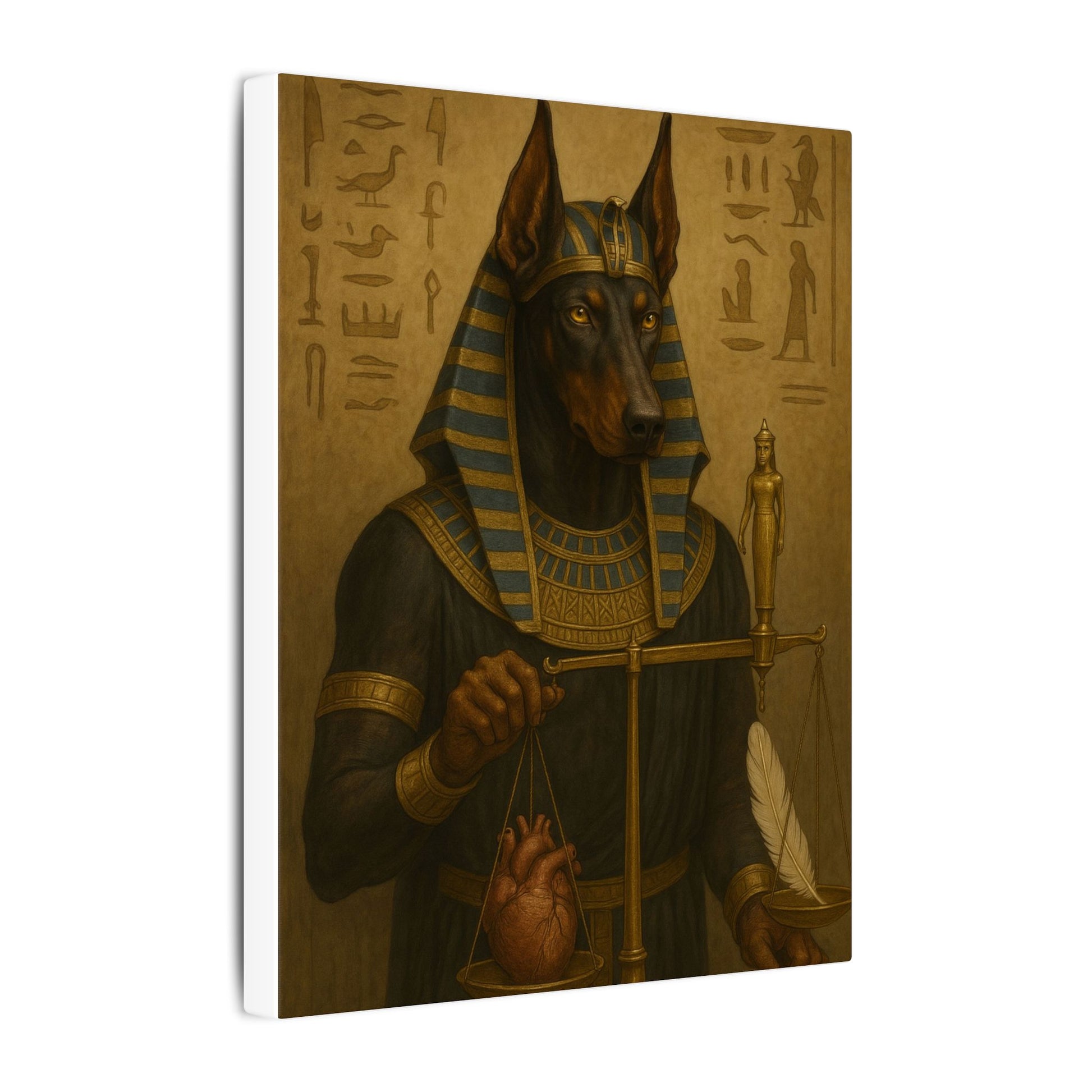 Anubis: Scales of Eternal Judgment-Fantasy Dog Portraits - Fantasy Dog Portraits