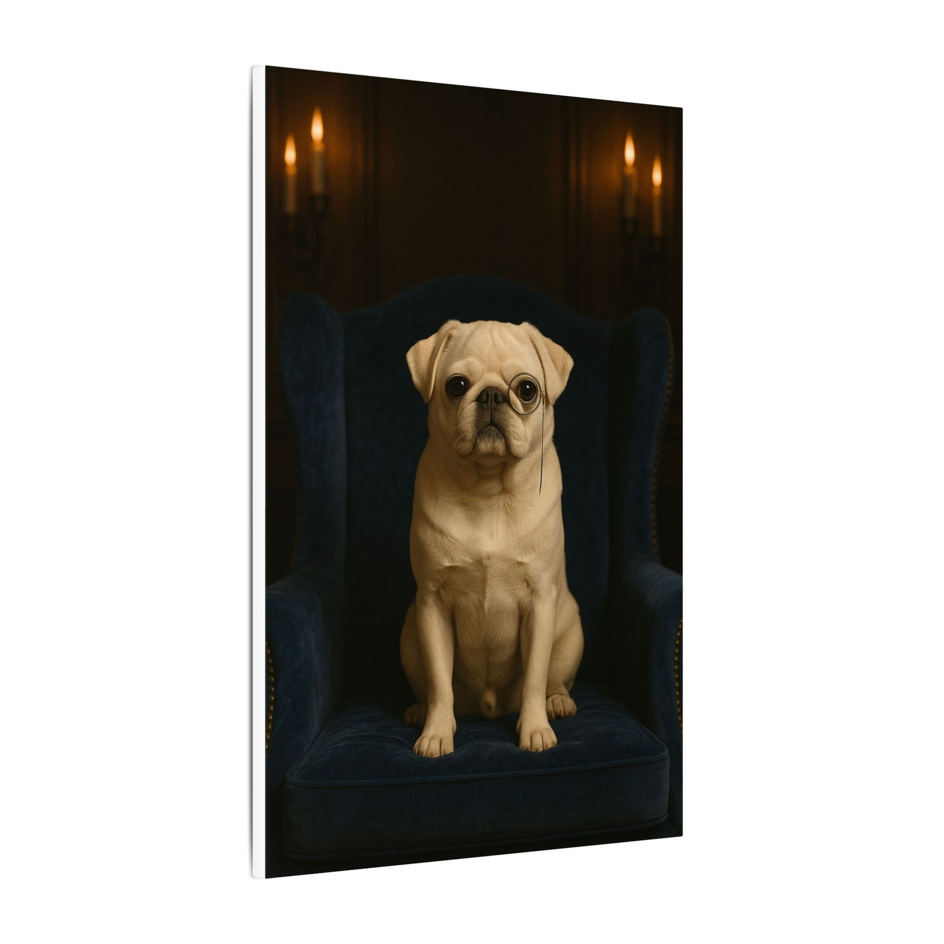 Sophisticated Pug-Fantasy Dog Portraits - Fantasy Dog Portraits