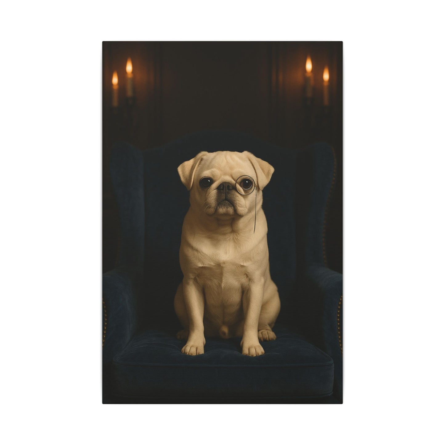 Sophisticated Pug-Fantasy Dog Portraits - Fantasy Dog Portraits