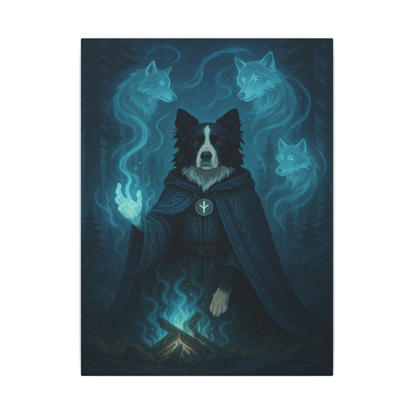 Mystical Canine Guardian-Fantasy Dog Portraits - Fantasy Dog Portraits