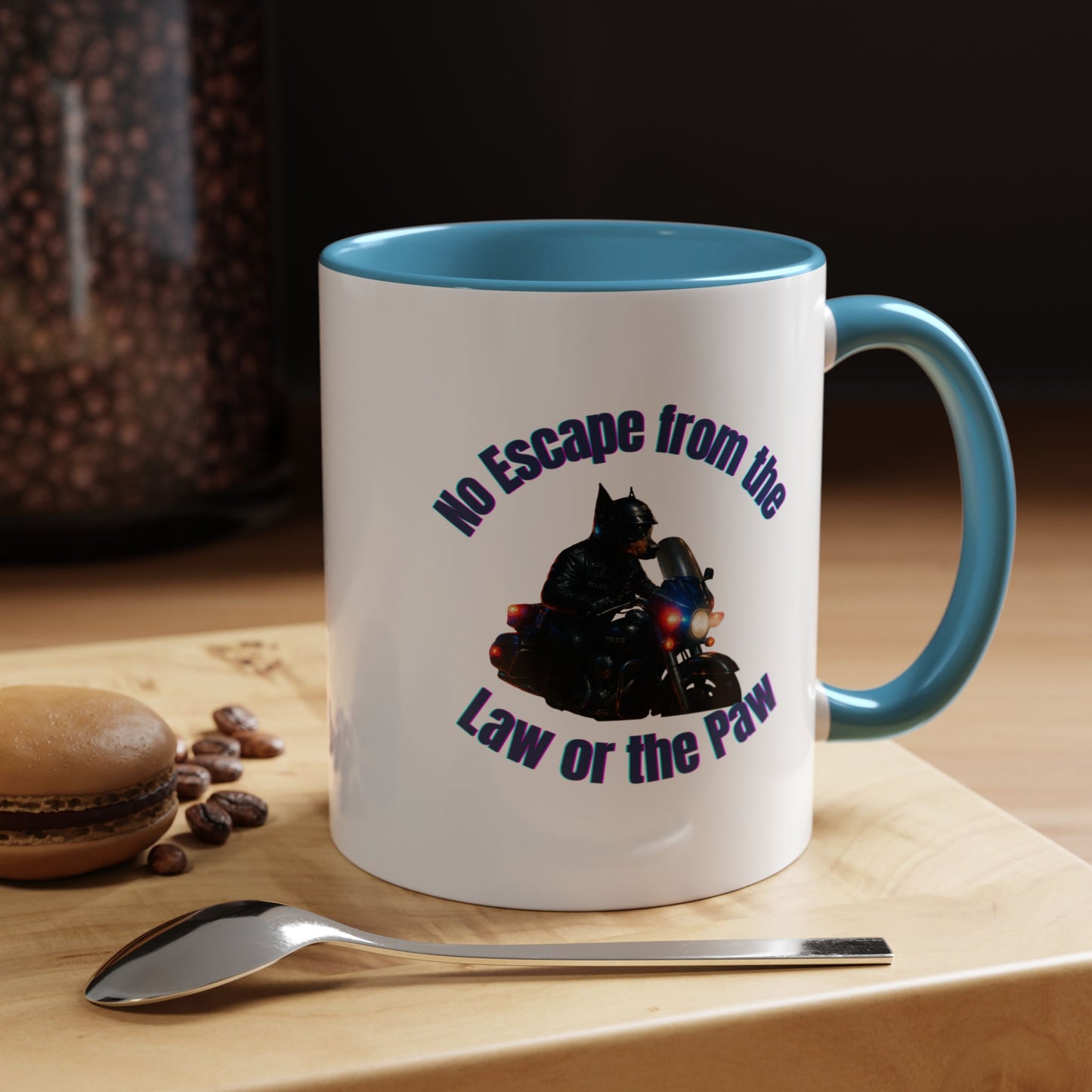 motorcycle cop Mug-Fantasy Dog Portraits - Fantasy Dog Portraits
