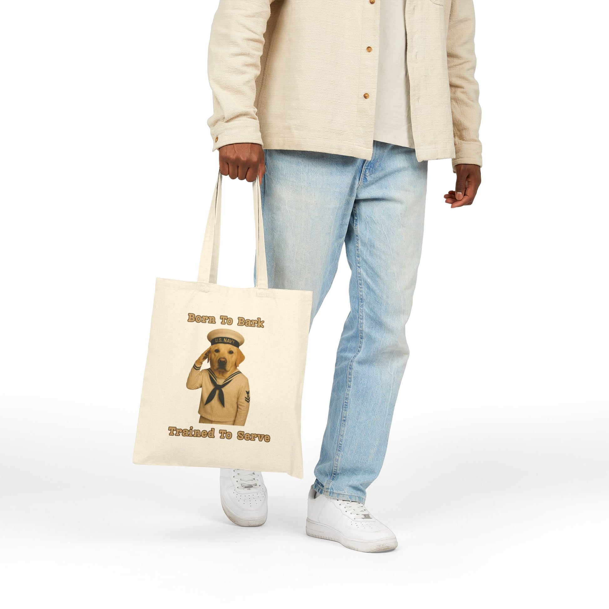 Adorable Dog Sailor Tote Bag | Perfect for Pet Lovers & Gift Giving | Cute Canvas Bag | Eco-Friendly Shopping Bags, Beach Tote, Market [...] - Fantasy Dog Portraits