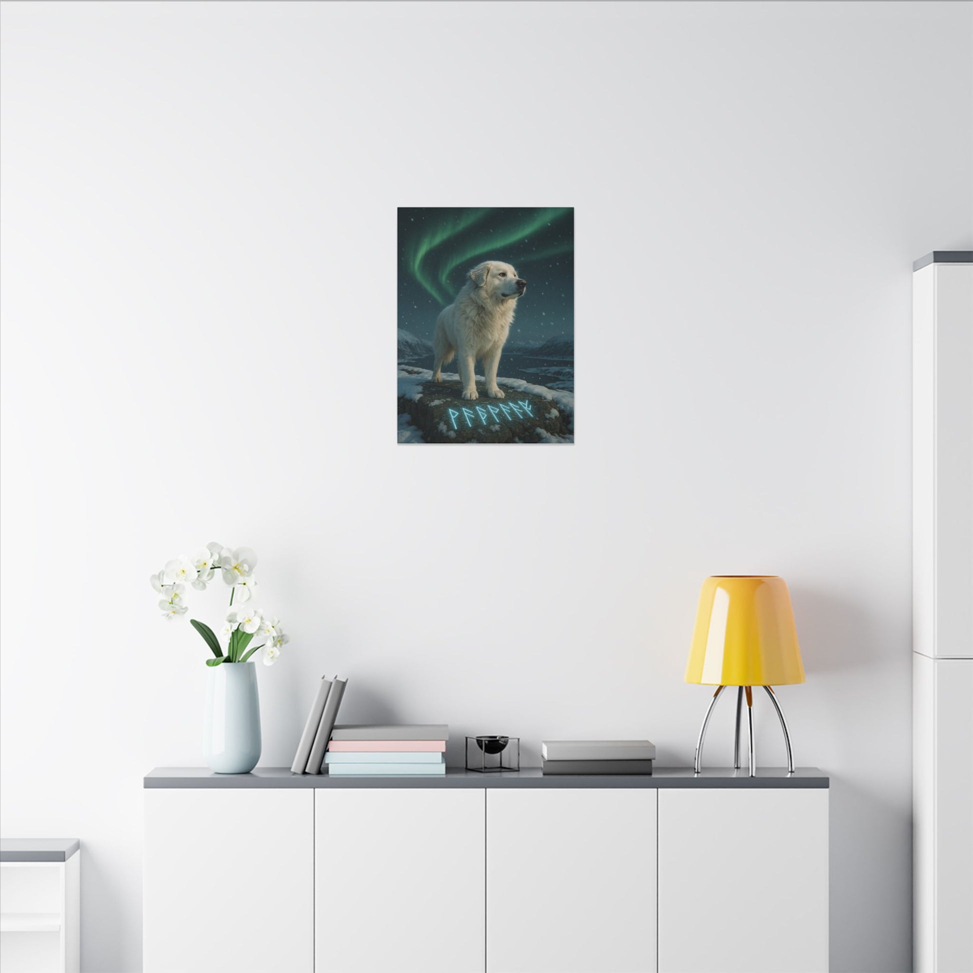 Guardian of the Aurora-Fantasy Dog Portraits - Fantasy Dog Portraits