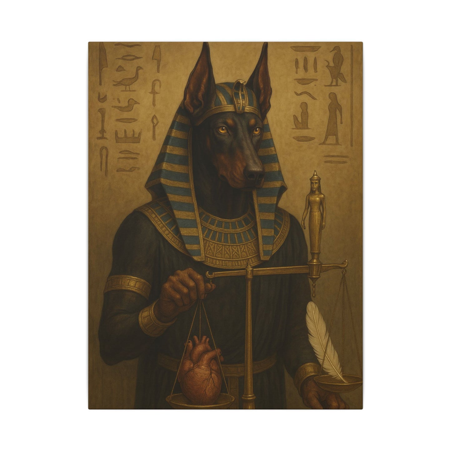 Anubis: Scales of Eternal Judgment-Fantasy Dog Portraits - Fantasy Dog Portraits