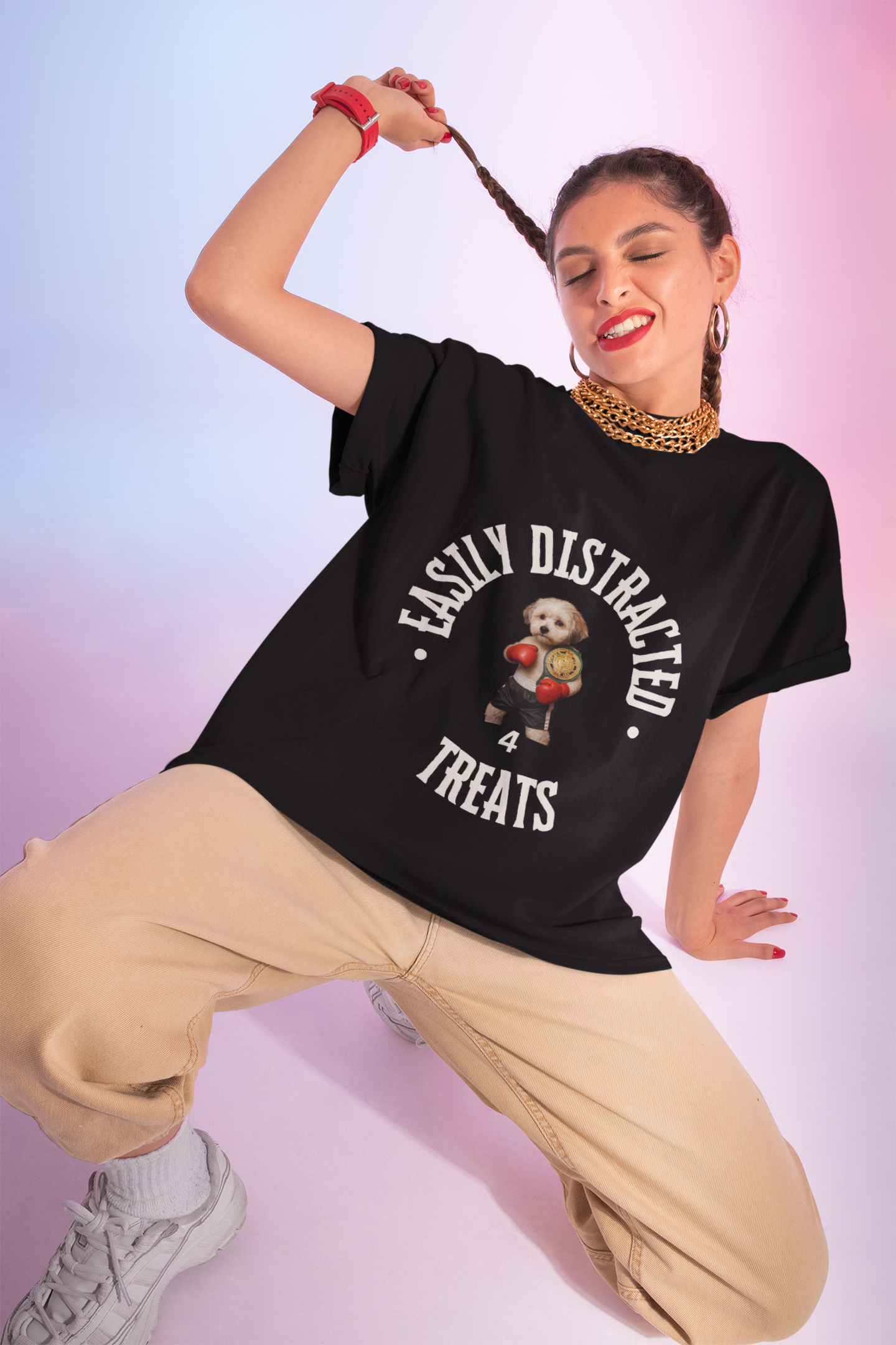 Dog Boxing Tee - Fantasy Dog Portraits