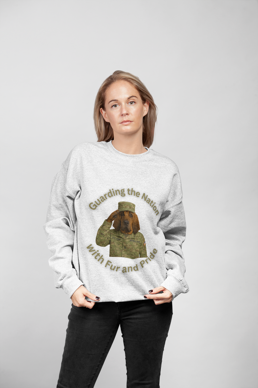 Dog Salute Unisex Sweatshirt - Fantasy Dog Portraits