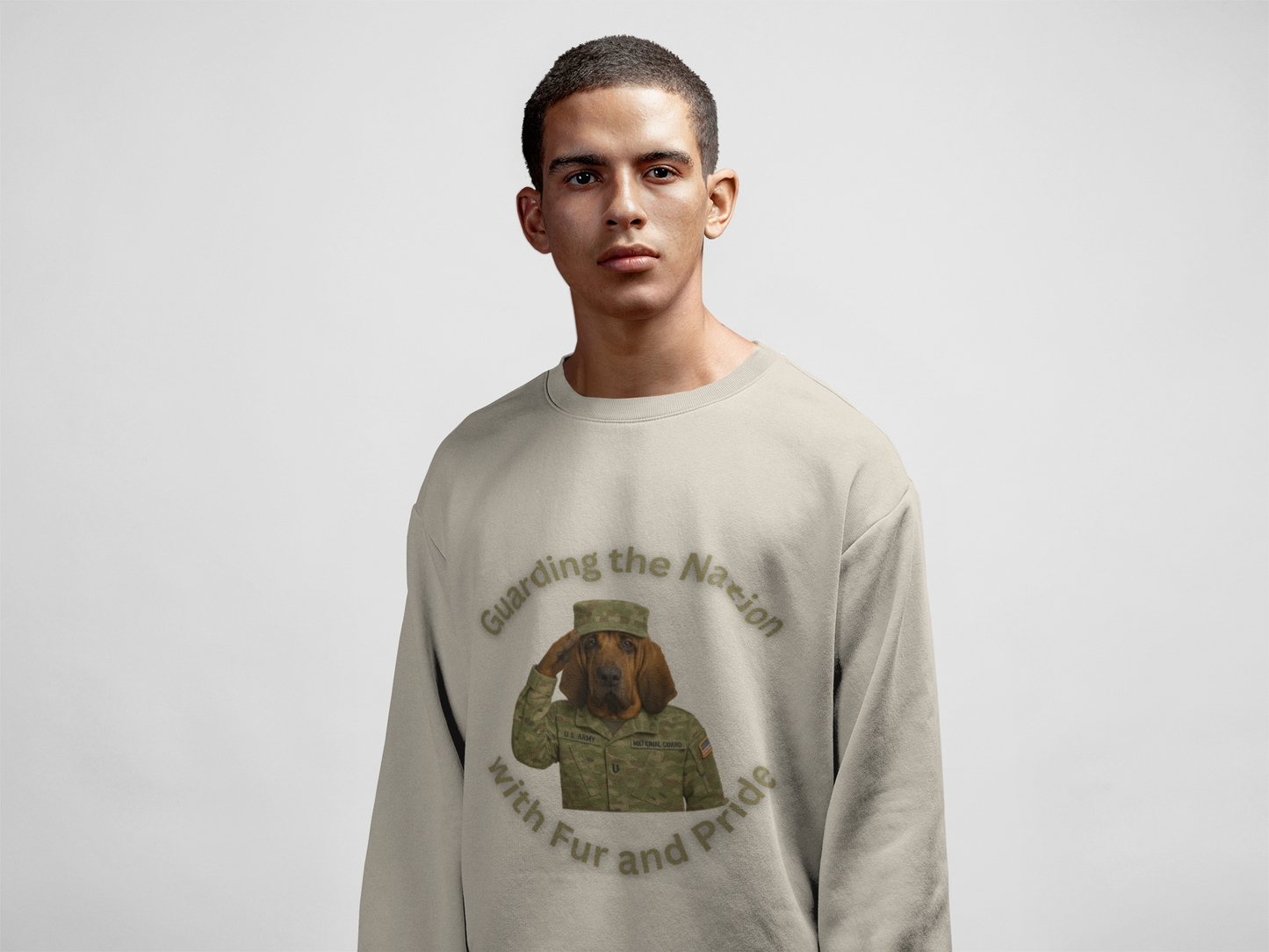 Dog Salute Unisex Sweatshirt - Fantasy Dog Portraits