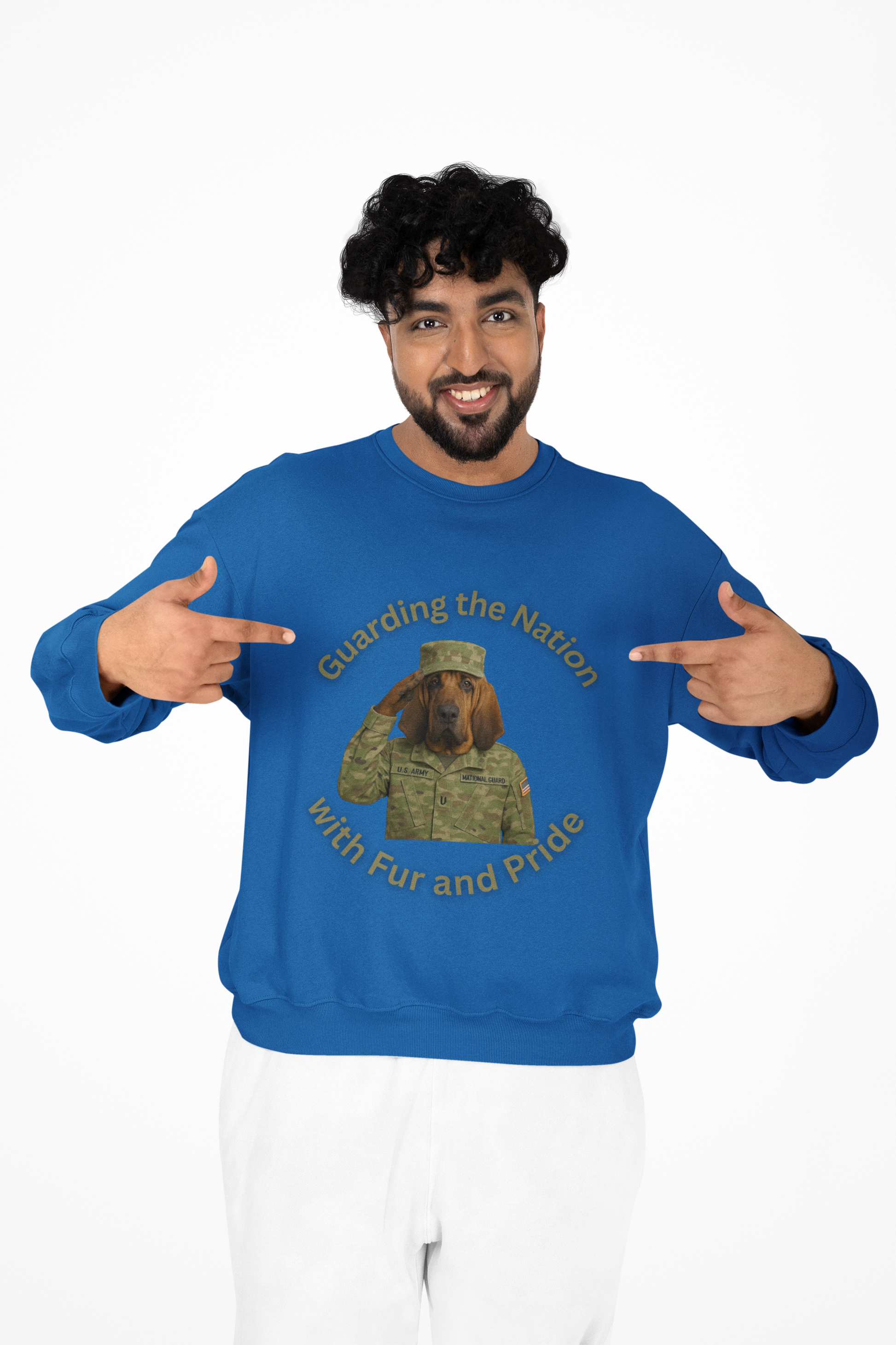 Dog Salute Unisex Sweatshirt - Fantasy Dog Portraits