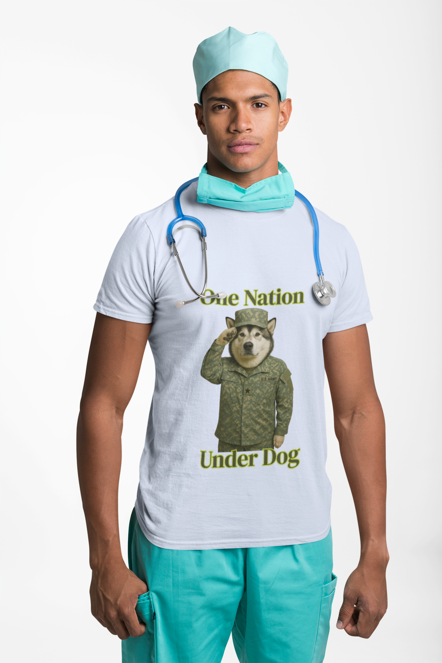 Dog Army Tee - Fantasy Dog Portraits