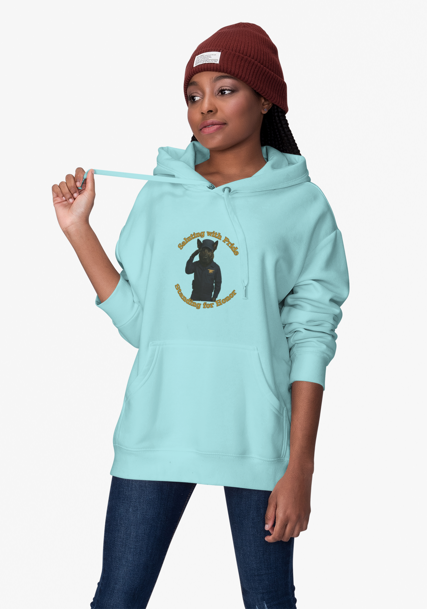 Military Dogs Cozy Graphic Hoodie with Fun Design, Unisex Sweatshirt for Everyday Wear, Gift for Friends, Casual Outfit, Comfortable Style, Winter Apparel - Fantasy Dog Portraits