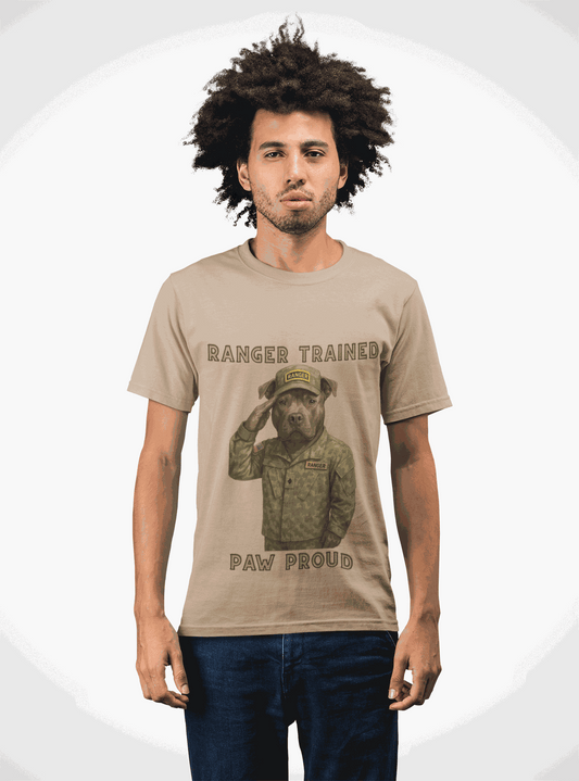 Ranger Trained Dog Lover Tee, Funny Pet Shirt, Paw Proud Gift, Animal Lover Tee, Dog Training Shirt - Fantasy Dog Portraits
