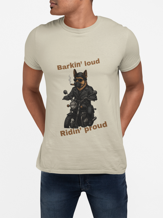 Barkin' Loud Unisex Cotton Crew Tee | Fun Pet Lover Shirt, Gift for Dog Owners, Casual Everyday Wear, Anniversary, Birthday, [...] - Fantasy Dog Portraits