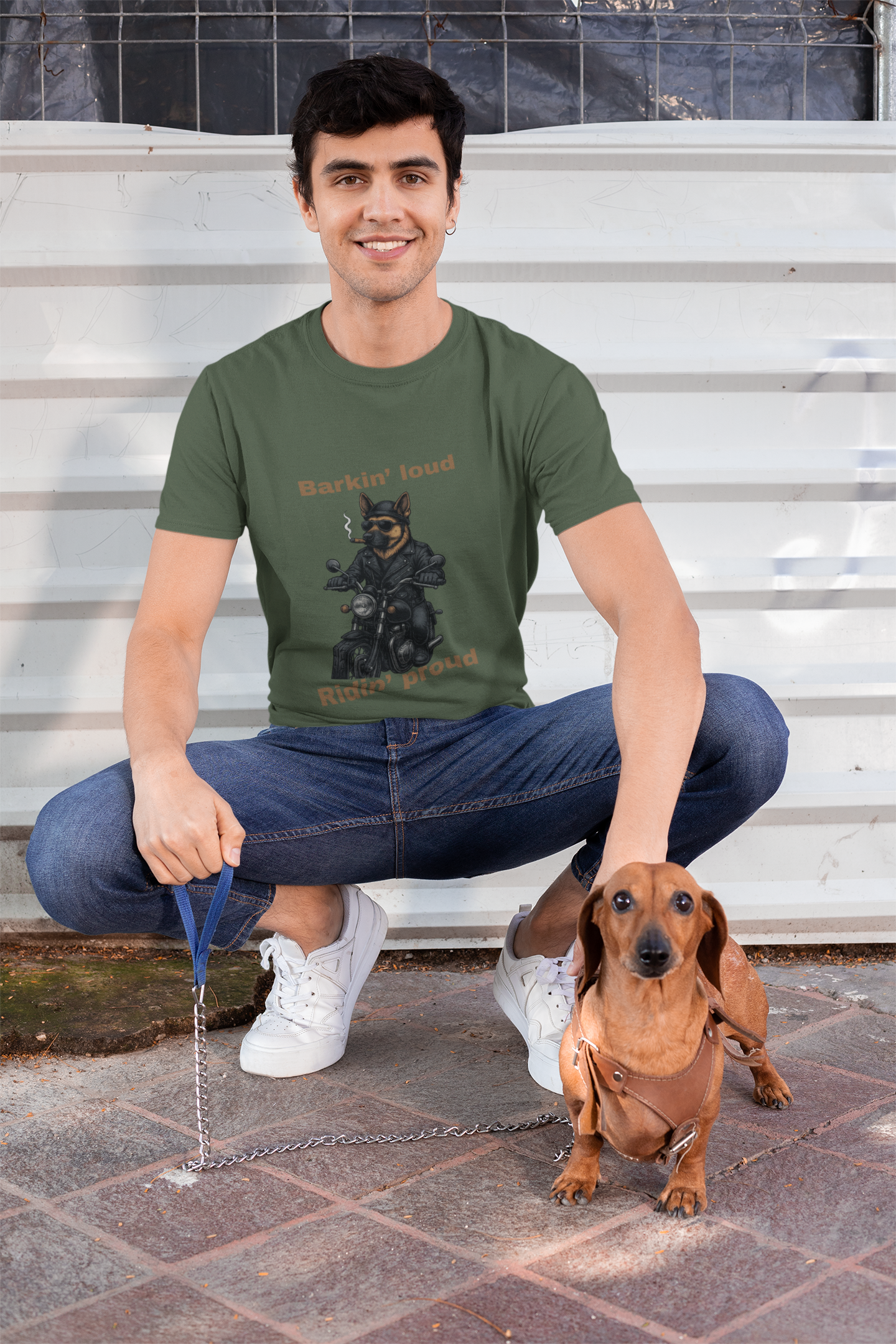 Barkin' Loud Unisex Cotton Crew Tee | Fun Pet Lover Shirt, Gift for Dog Owners, Casual Everyday Wear, Anniversary, Birthday, [...] - Fantasy Dog Portraits
