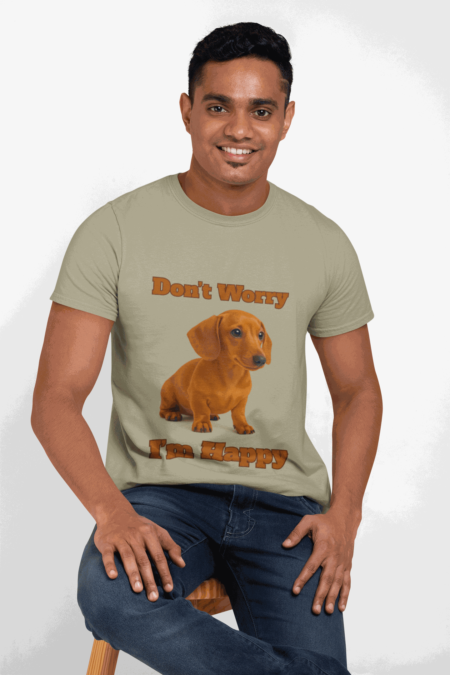 Dog Lover's Happy T-Shirt | Unisex Garment-Dyed Tee for Pet Enthusiasts, Funny Dog Shirt, Gift for Dog Owners, Casual Wear - Fantasy Dog Portraits