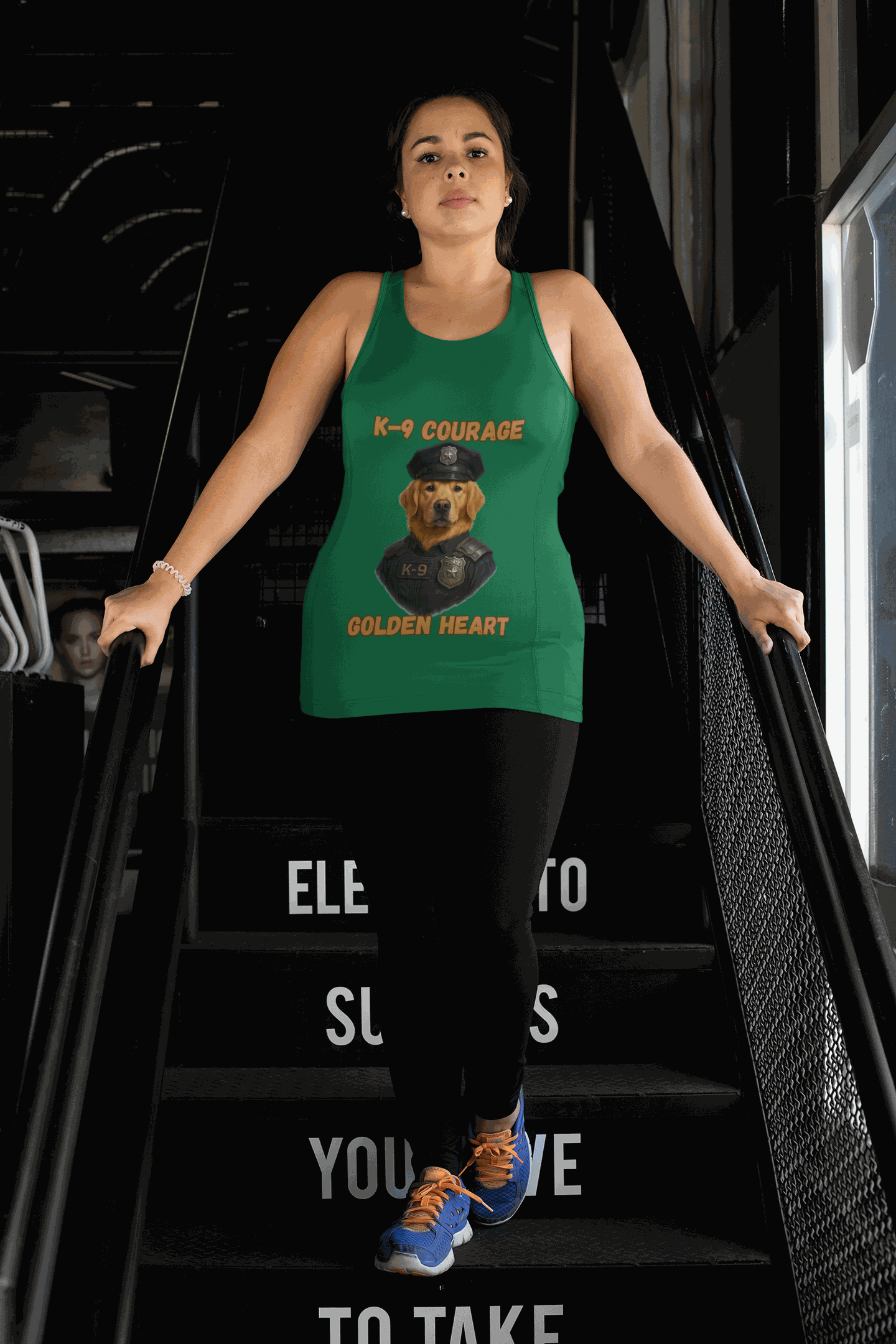 K-9 Courage Unisex Jersey Tank Top, Pet Lover Gift, Dog Theme Apparel, Dog Lover Shirt, Summer Fashion, Animal Rescue Support - Fantasy Dog Portraits