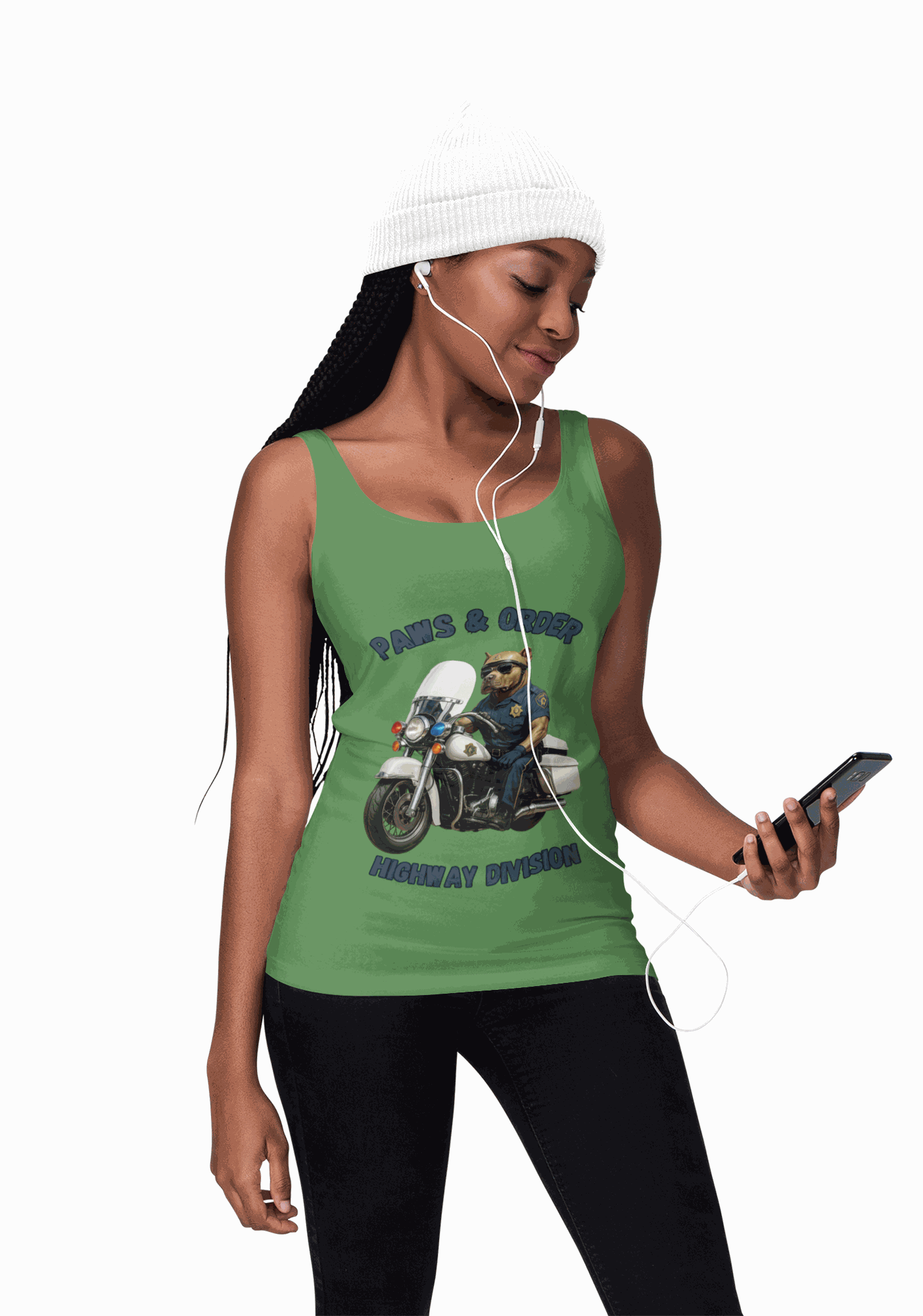 Paw & Order Tank Top, Funny Unisex Tank, Police Dog Tee, Animal Lover Gift, Summer Style Top - Fantasy Dog Portraits