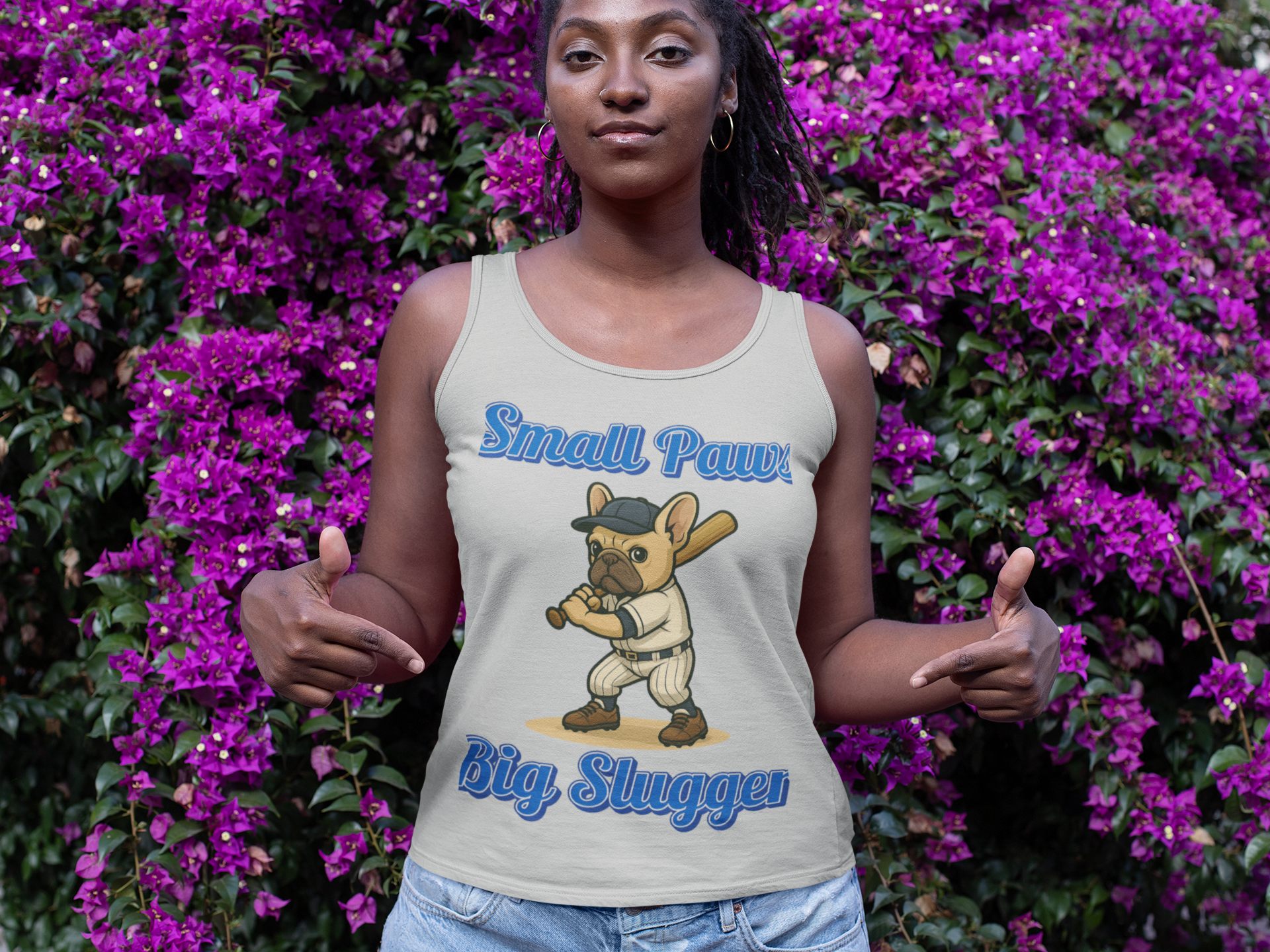 Unisex Graphic Tank Top - Small Paws Big Snuggler, Dog Lover Gift, Summer Wear, Casual Outfit, Pet Lover Apparel - Fantasy Dog Portraits