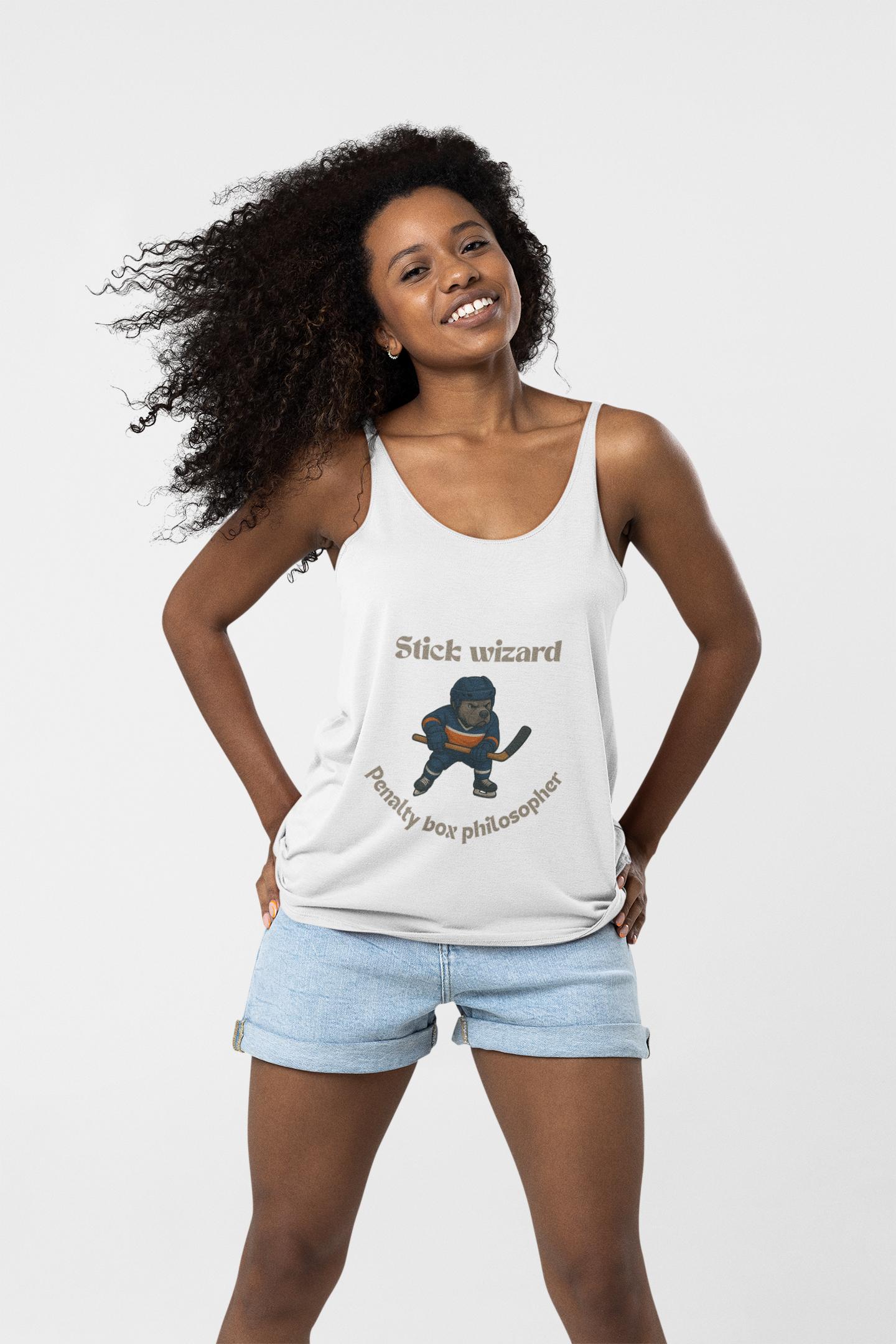 Playful Stick Wizard Jersey Tank – Perfect for Athletes, Casual Wear, Street Style, Gifts for Sports Lovers, Summer Fun! - Fantasy Dog Portraits