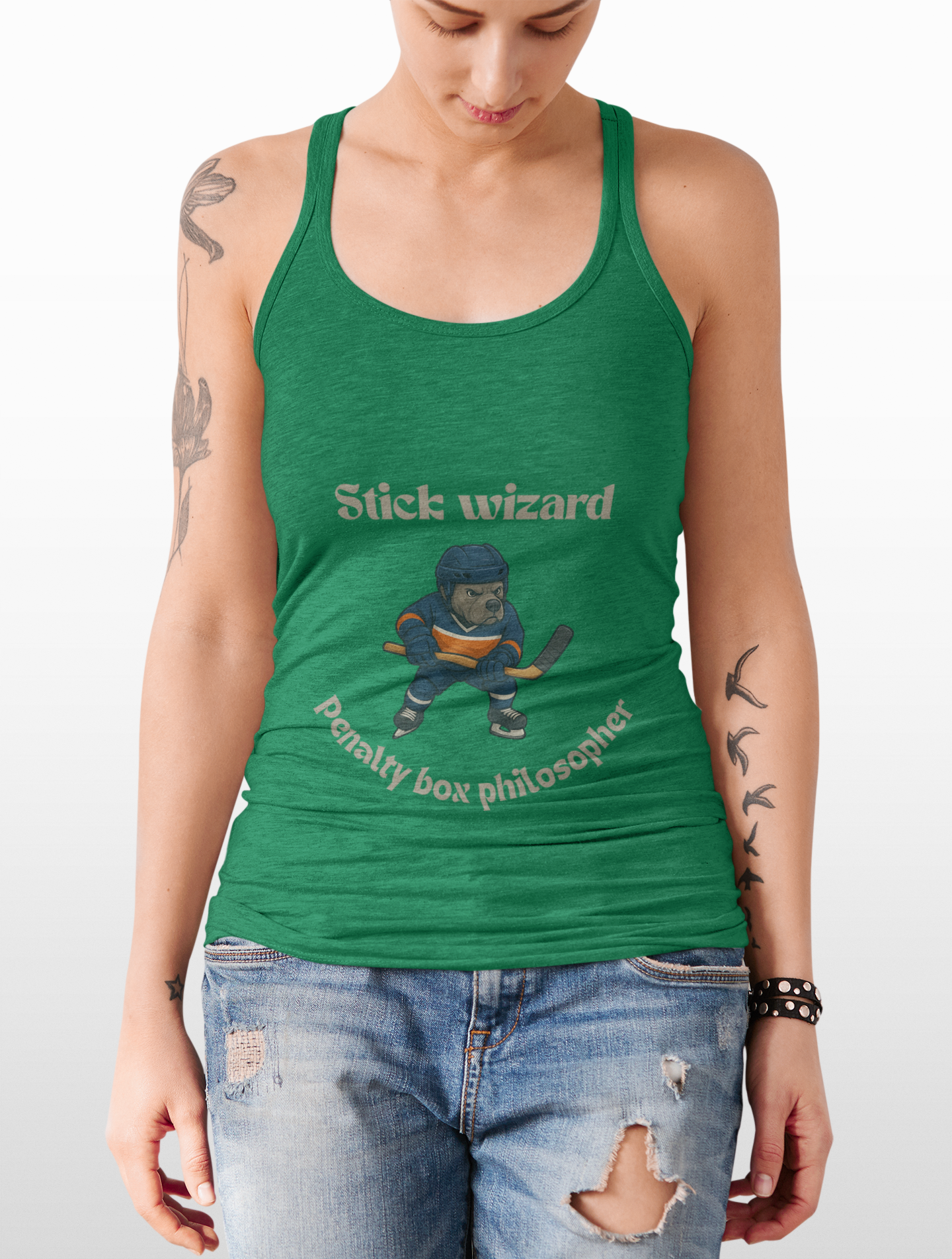 Playful Stick Wizard Jersey Tank – Perfect for Athletes, Casual Wear, Street Style, Gifts for Sports Lovers, Summer Fun! - Fantasy Dog Portraits