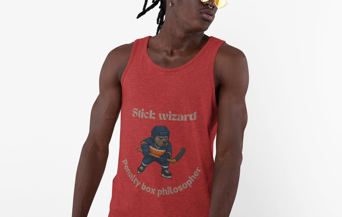 Playful Stick Wizard Jersey Tank – Perfect for Athletes, Casual Wear, Street Style, Gifts for Sports Lovers, Summer Fun! - Fantasy Dog Portraits