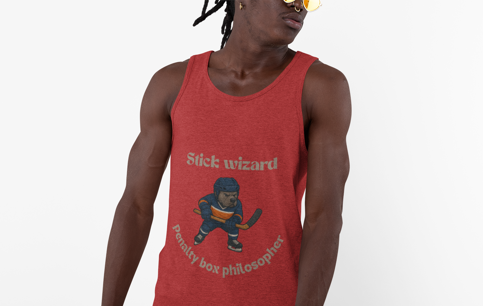 Playful Stick Wizard Jersey Tank – Perfect for Athletes, Casual Wear, Street Style, Gifts for Sports Lovers, Summer Fun! - Fantasy Dog Portraits
