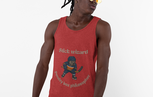 Playful Stick Wizard Jersey Tank – Perfect for Athletes, Casual Wear, Street Style, Gifts for Sports Lovers, Summer Fun! - Fantasy Dog Portraits