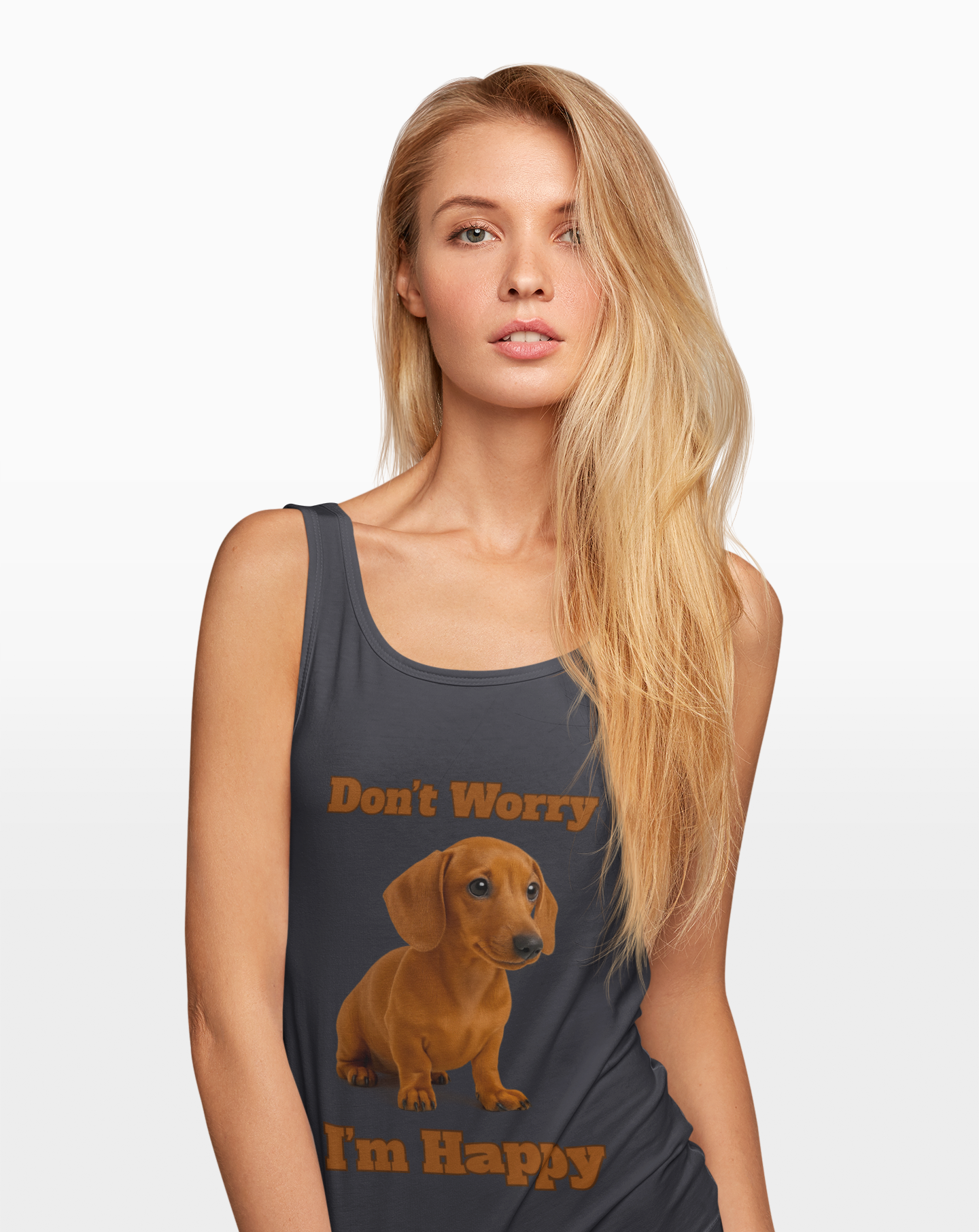 Fun Dachshund Graphic Unisex Jersey Tank - Summer Vibes, Pet Lover Gift, Casual Wear, Cute Dog Shirt, Motivational Tank - Fantasy Dog Portraits