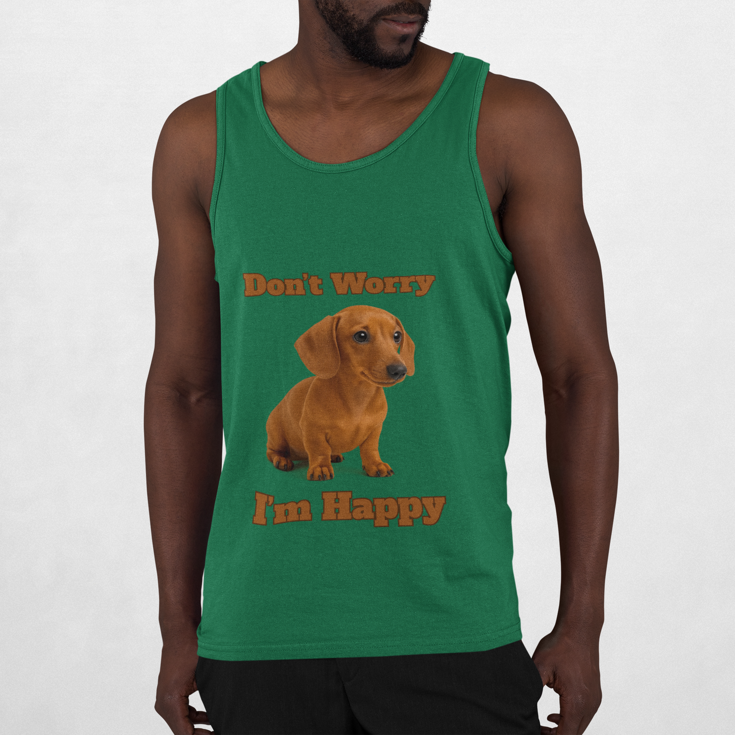Fun Dachshund Graphic Unisex Jersey Tank - Summer Vibes, Pet Lover Gift, Casual Wear, Cute Dog Shirt, Motivational Tank - Fantasy Dog Portraits