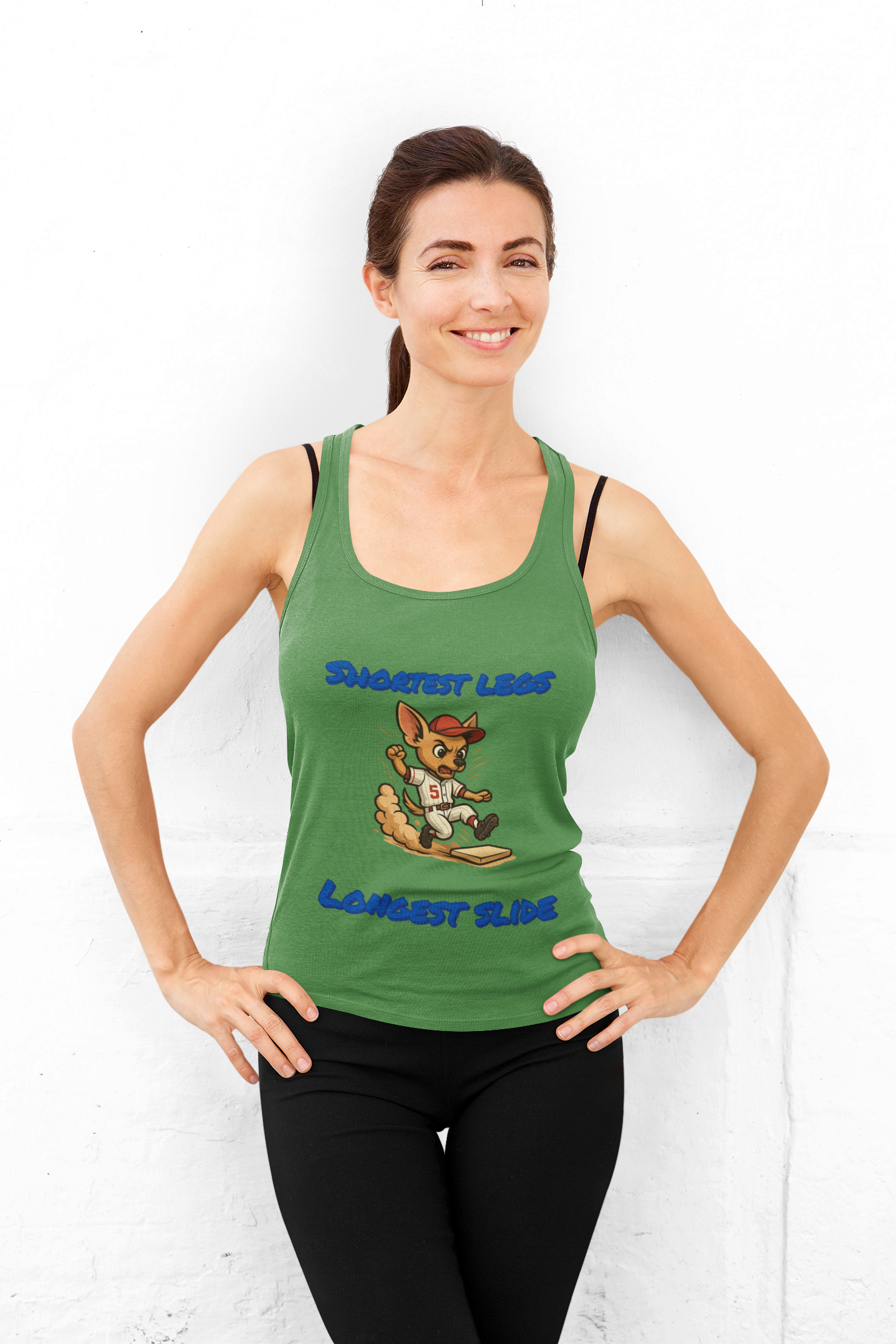Fun Unisex Jersey Tank - Perfect for Summer, Sports Events, Festivals, and Everyday Wear, Shortest Legs Longest Slide - Fantasy Dog Portraits