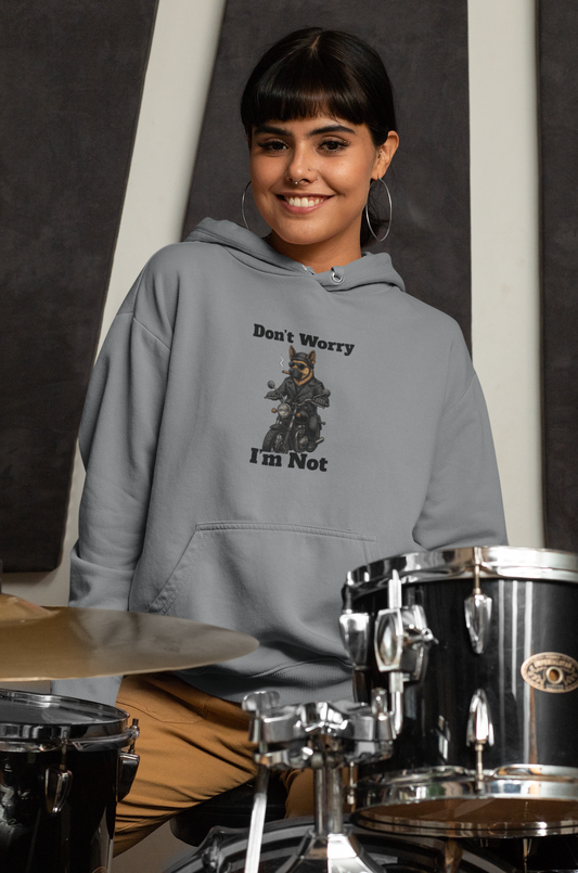 Funny Sweatshirt, Unisex Heavy Blend Hoodie, Don't Worry I'm Not Sweatshirt, Casual Wear, Gift for Friends, Humor Clothing - Fantasy Dog Portraits