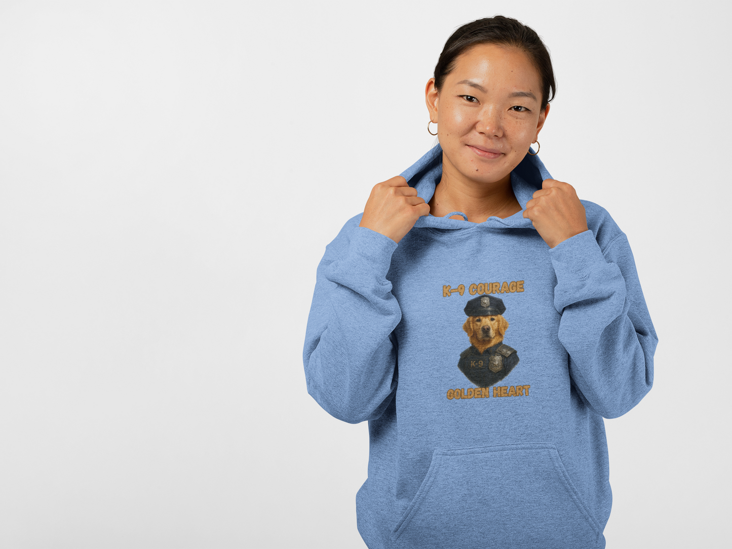 Courage & Heart Hoodie - Unisex Heavy Blend, Cozy Sweatshirt, Gift for Friends, Motivational Apparel, Casual Wear - Fantasy Dog Portraits