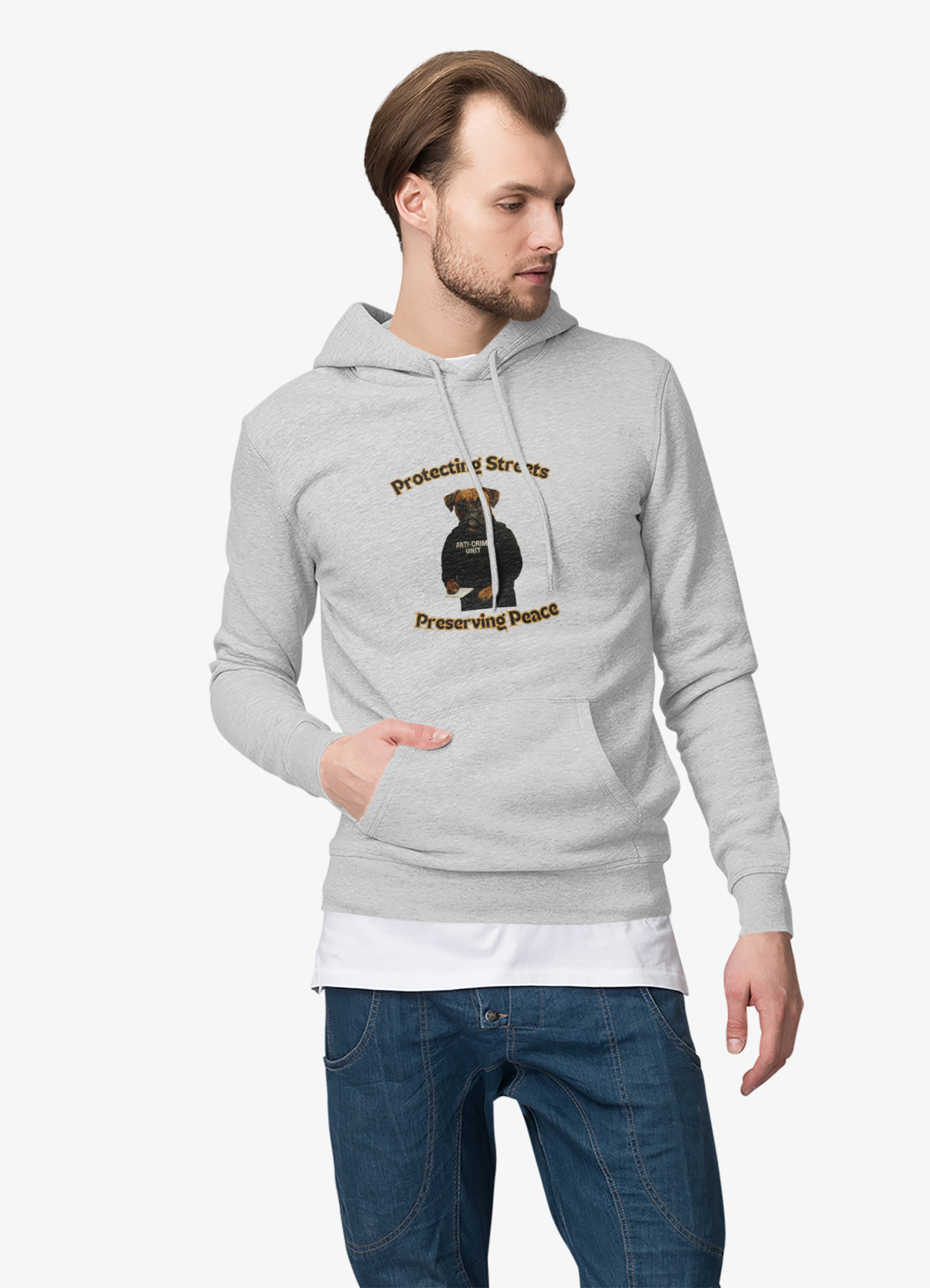 Peace Preserving Hoodie | Cozy Unisex Sweatshirt for Relaxation & Style, Gift for Friends, Homewear, Comfortable Everyday Wear - Fantasy Dog Portraits