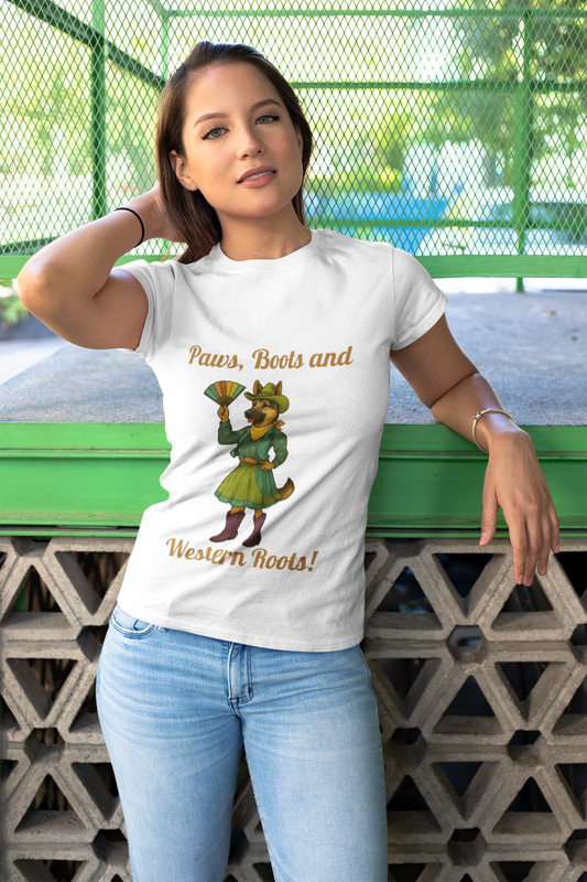 Western Roots Graphic Tee, Unisex T-Shirt for Country Lovers, Cute Animal Design, Casual Wear, Gift for Outdoors Enthusiasts, Fun Apparel - Fantasy Dog Portraits