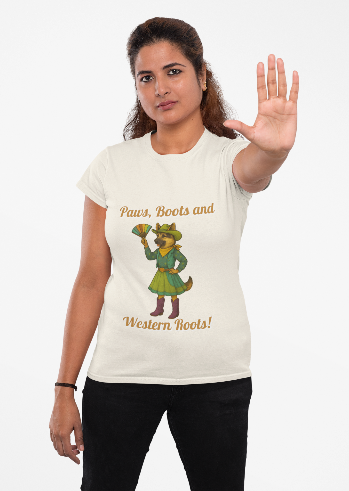 Western Roots Graphic Tee, Unisex T-Shirt for Country Lovers, Cute Animal Design, Casual Wear, Gift for Outdoors Enthusiasts, Fun Apparel - Fantasy Dog Portraits