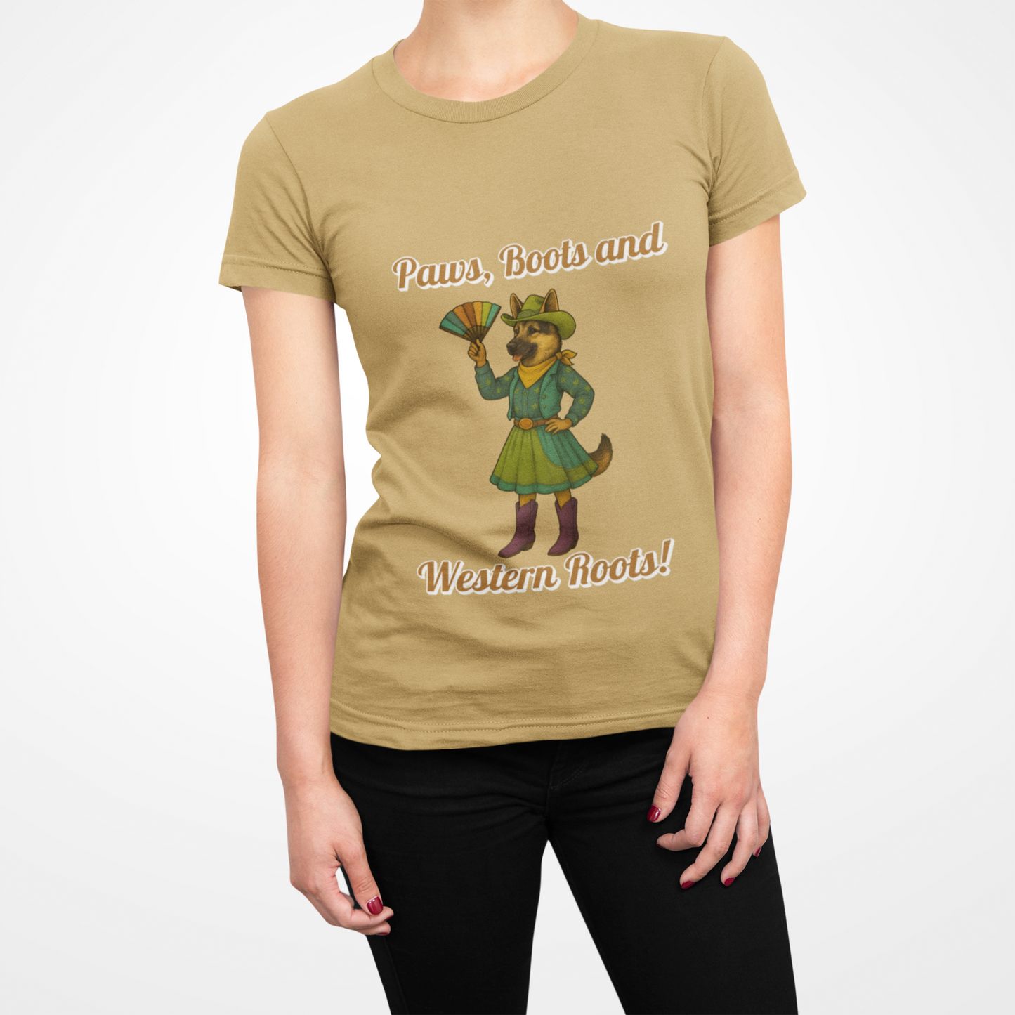 Western Roots Graphic Tee, Unisex T-Shirt for Country Lovers, Cute Animal Design, Casual Wear, Gift for Outdoors Enthusiasts, Fun Apparel - Fantasy Dog Portraits